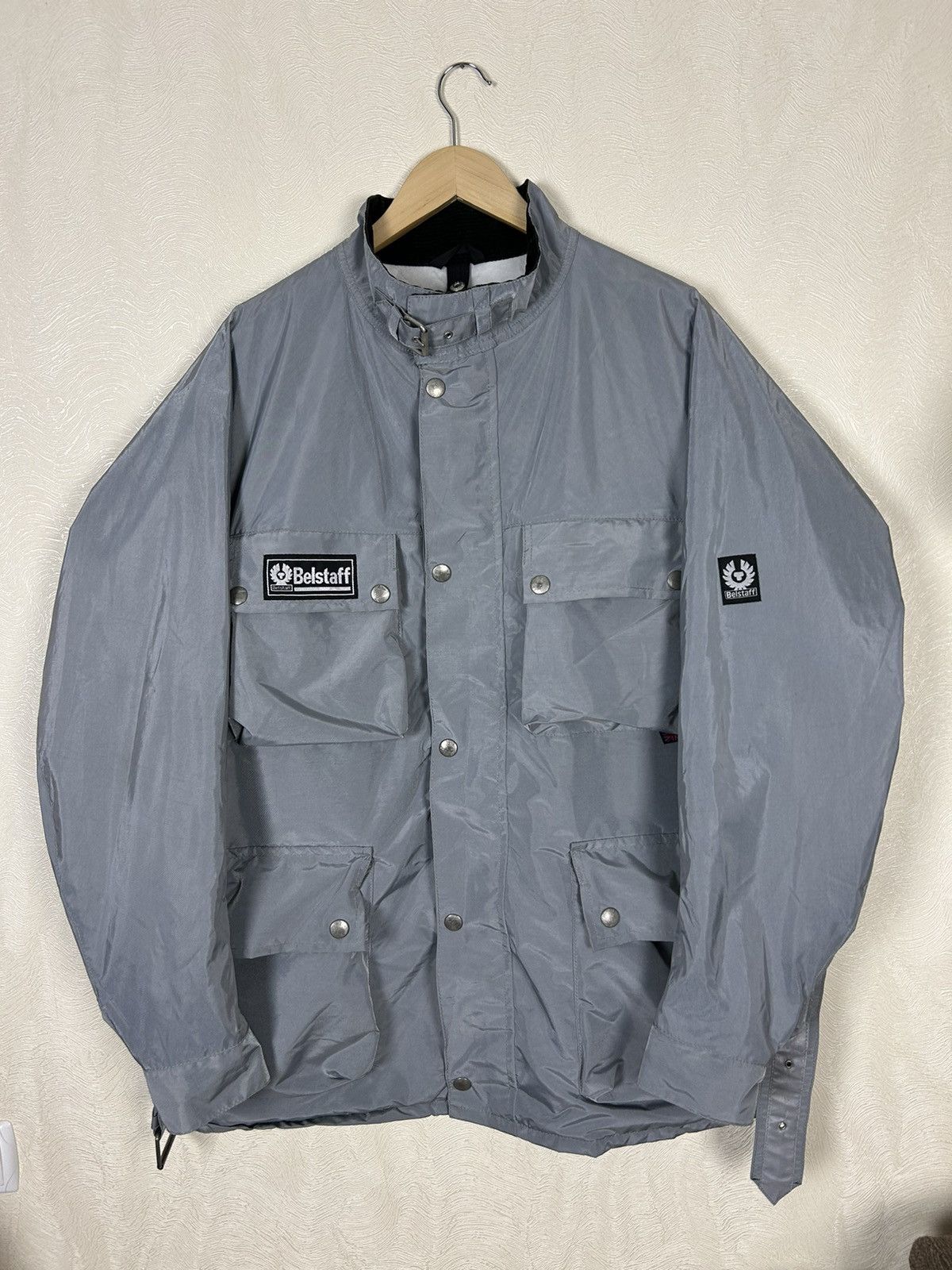 Belstaff × Vintage BELSTAFF Roadmaster Nylon Biker Belted Jacket Vintage Size US L / EU 52-54 / 3 - 1 Thumbnail