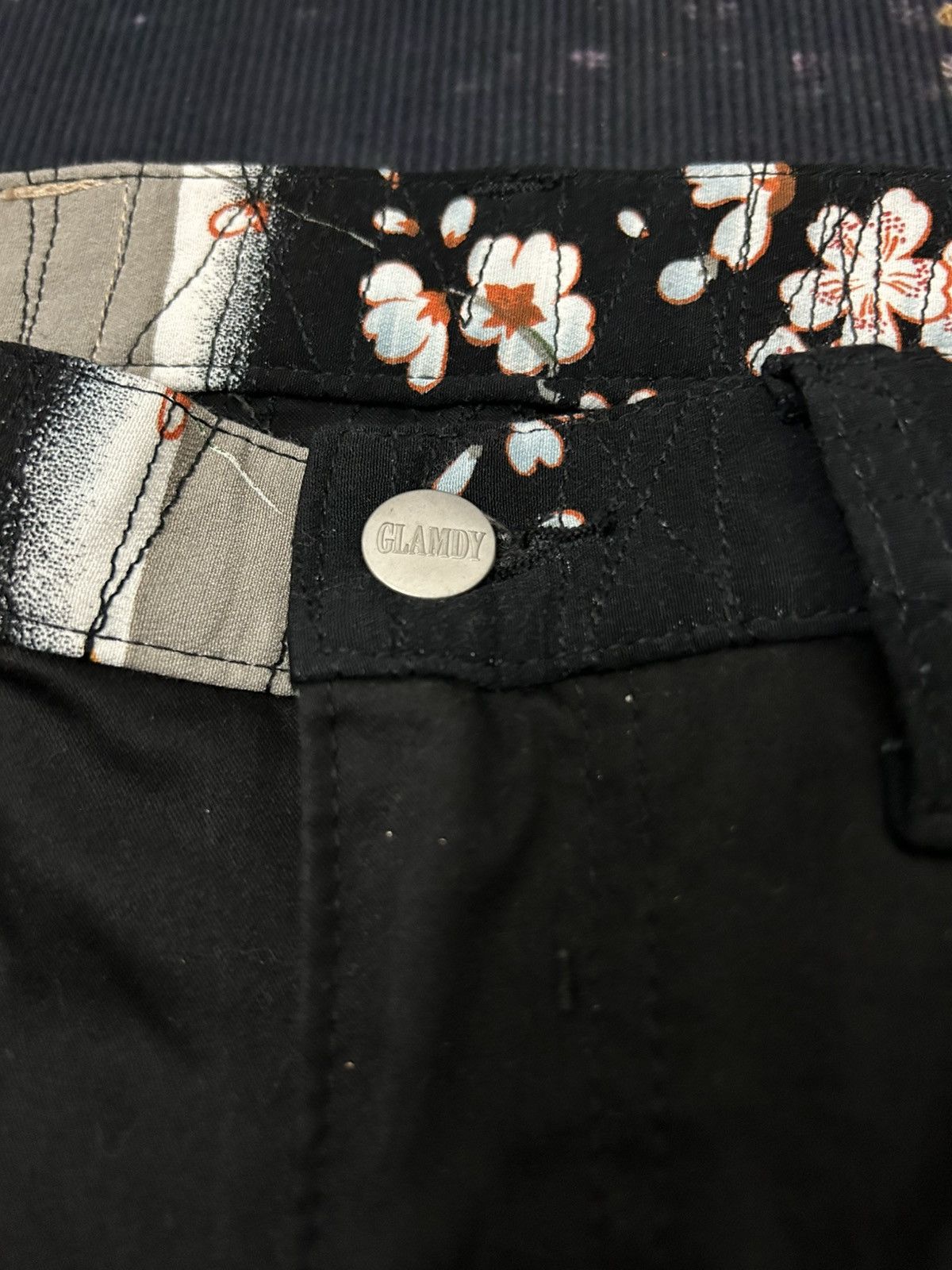 Japanese Brand Japanese Brand Glamdy Flower Motive Restructure Flare Pants Size US 32 / EU 48 - 10 Thumbnail