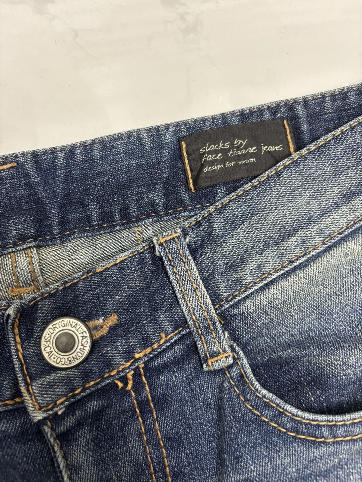 If Six Was Nine × Japanese Brand Slim Skinny Fit Slacks By Face Time Jeans Distressed Jeans Size US 30 / EU 46 - 10 Thumbnail