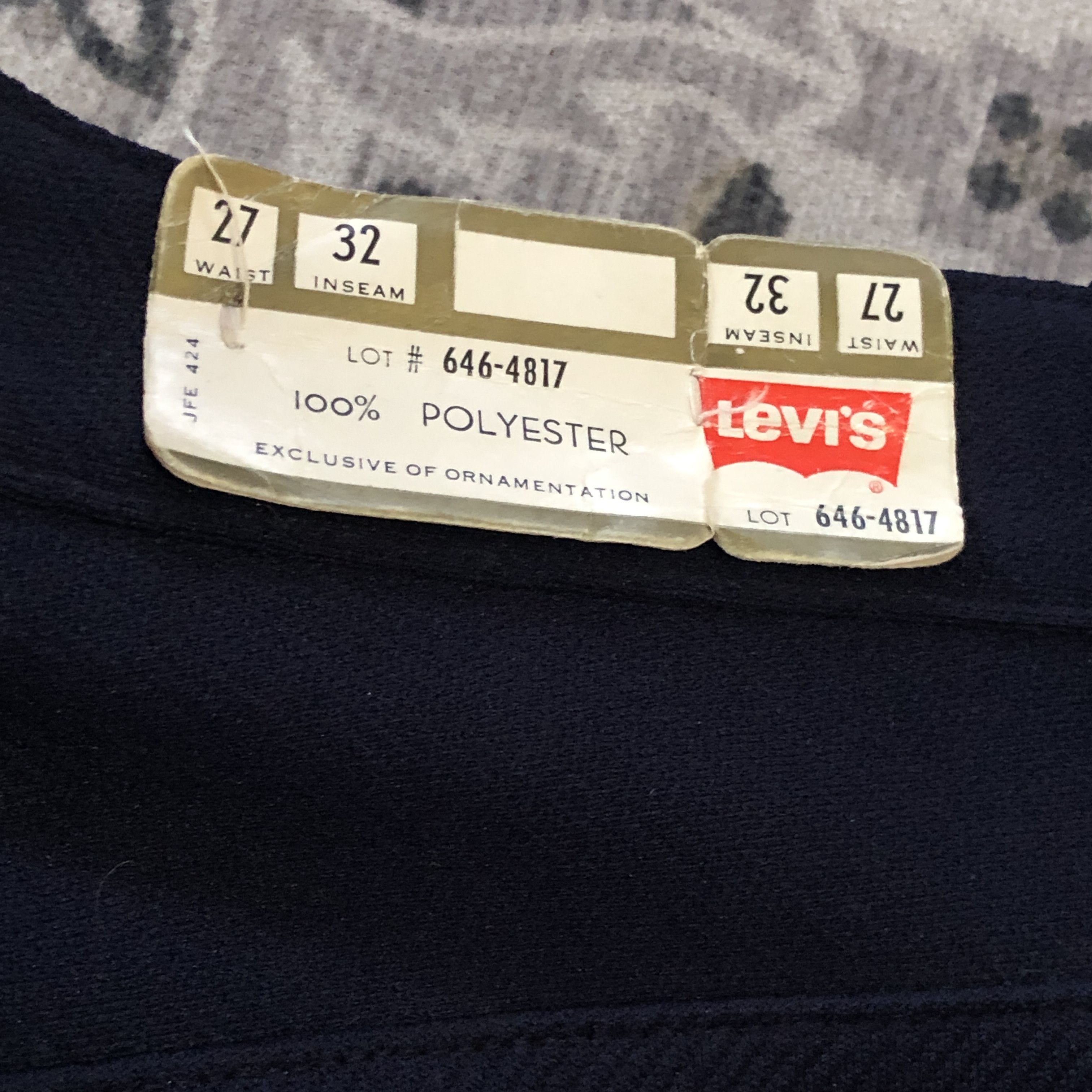 Levi's Vintage Clothing Vintage 70s Levis Big E Knit Flared Jeans Size 26" / US 2 / IT 38 - 4 Thumbnail