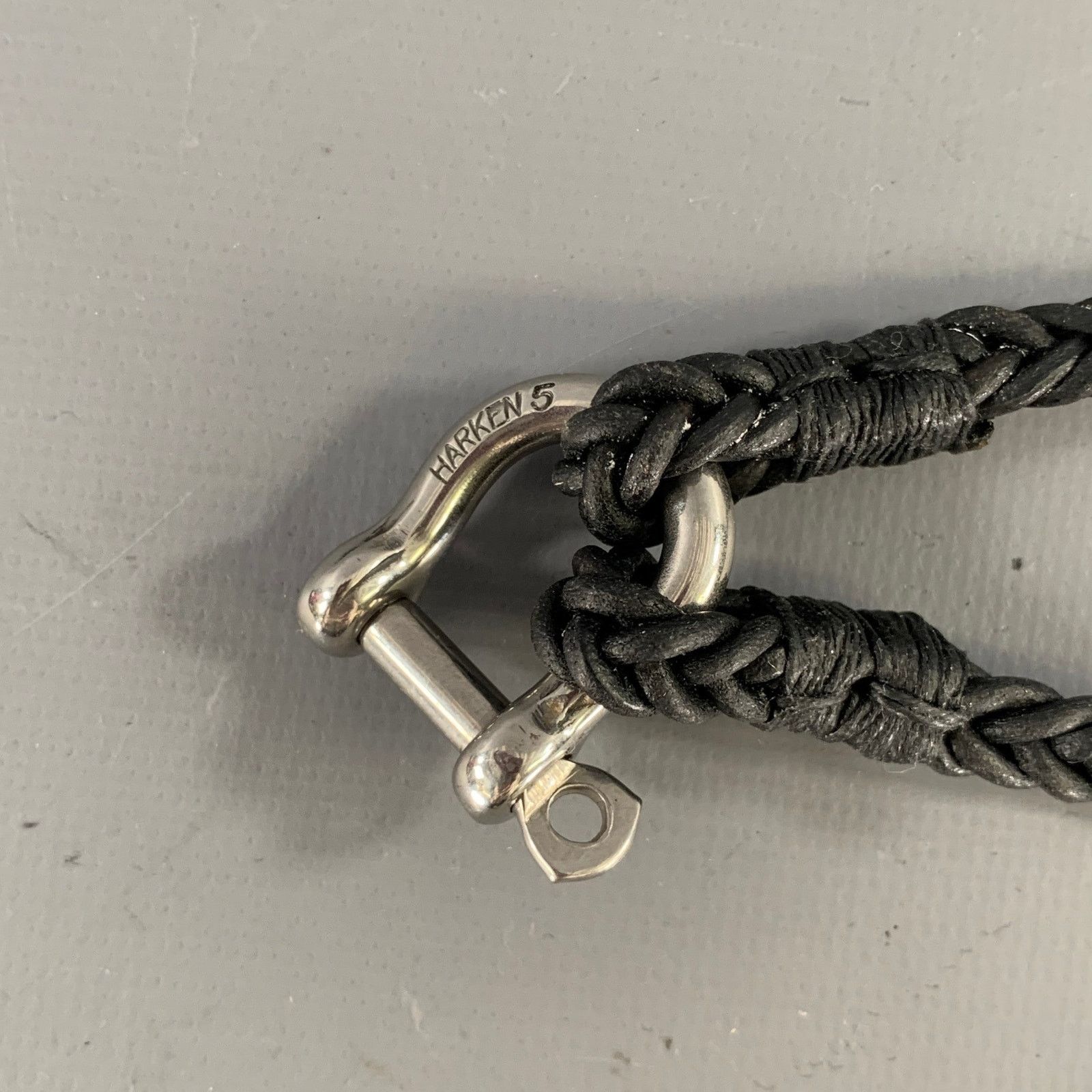 Outlier OUTLIER Black Braided Leather Metal Keychain Size ONE SIZE - 2 Thumbnail