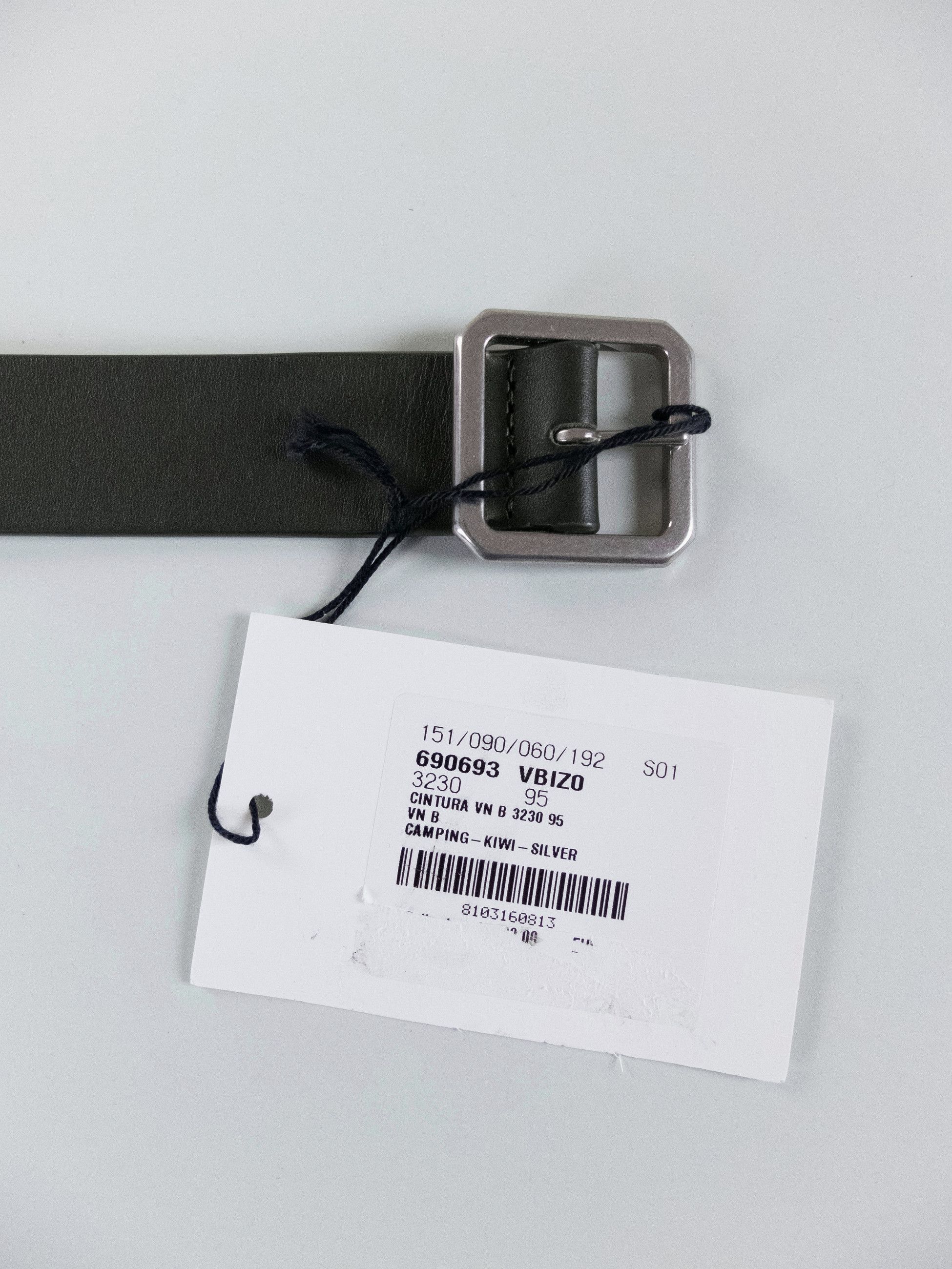 Bottega Veneta BOTTEGA VENETA dark green & kiwi reversible leather belt 95 Size 38 - 3 Thumbnail