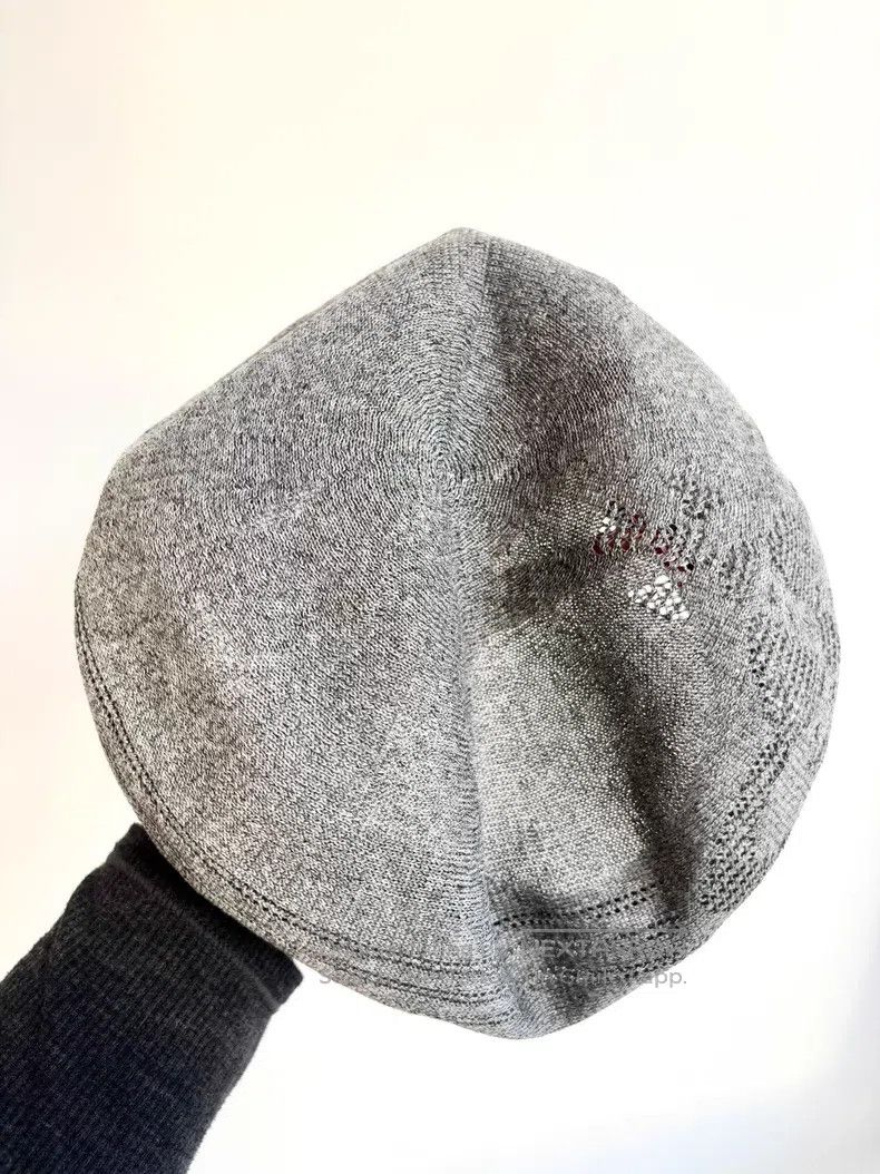 Vivienne Westwood Vivienne Westwood Gray hollowed-out large Saturn beret Size ONE SIZE - 6 Thumbnail