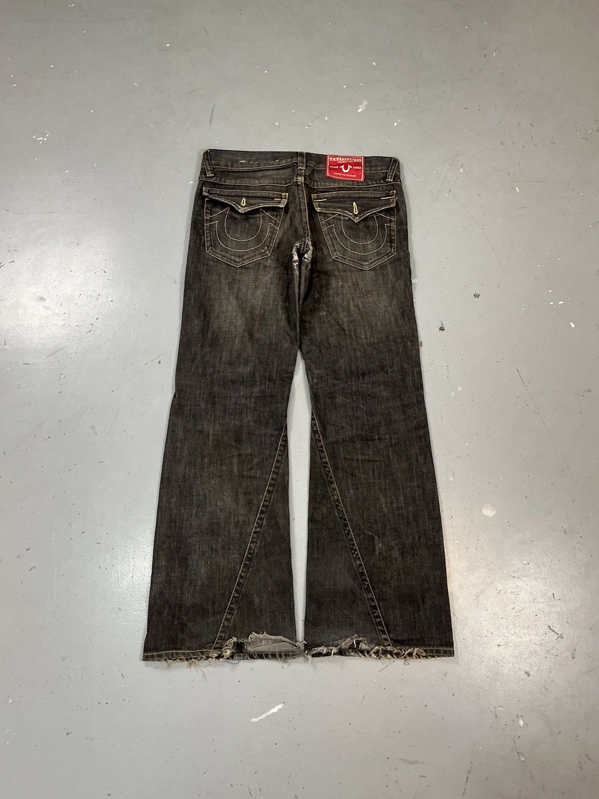 Designer × Vintage Vintage T R brand jeans straight denim Size US 36 / EU 52 - 1 Thumbnail