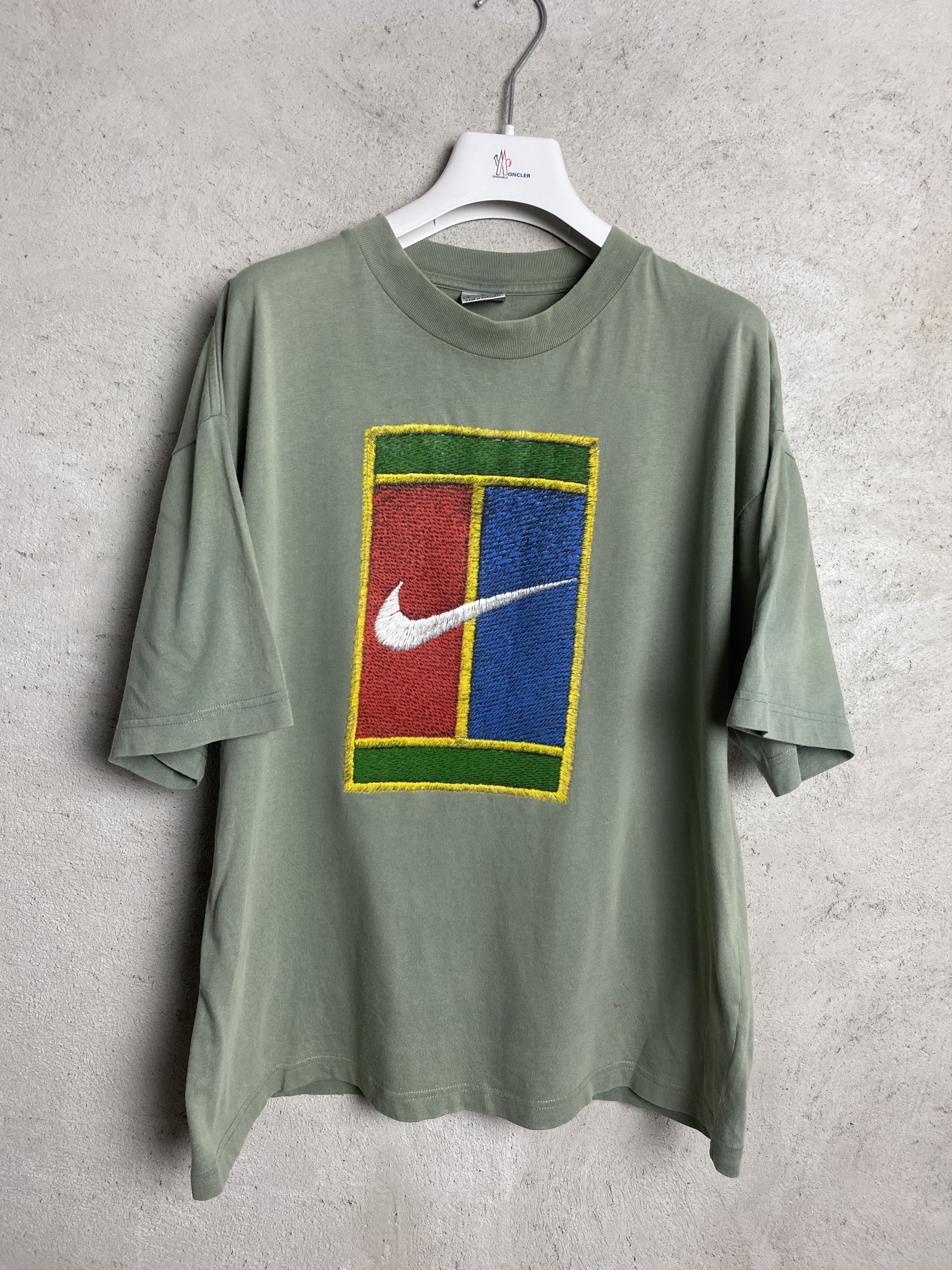 Nike Nike tennis court vintage t-shirt tee 90s Size US M / EU 48-50 / 2 - 1 Thumbnail