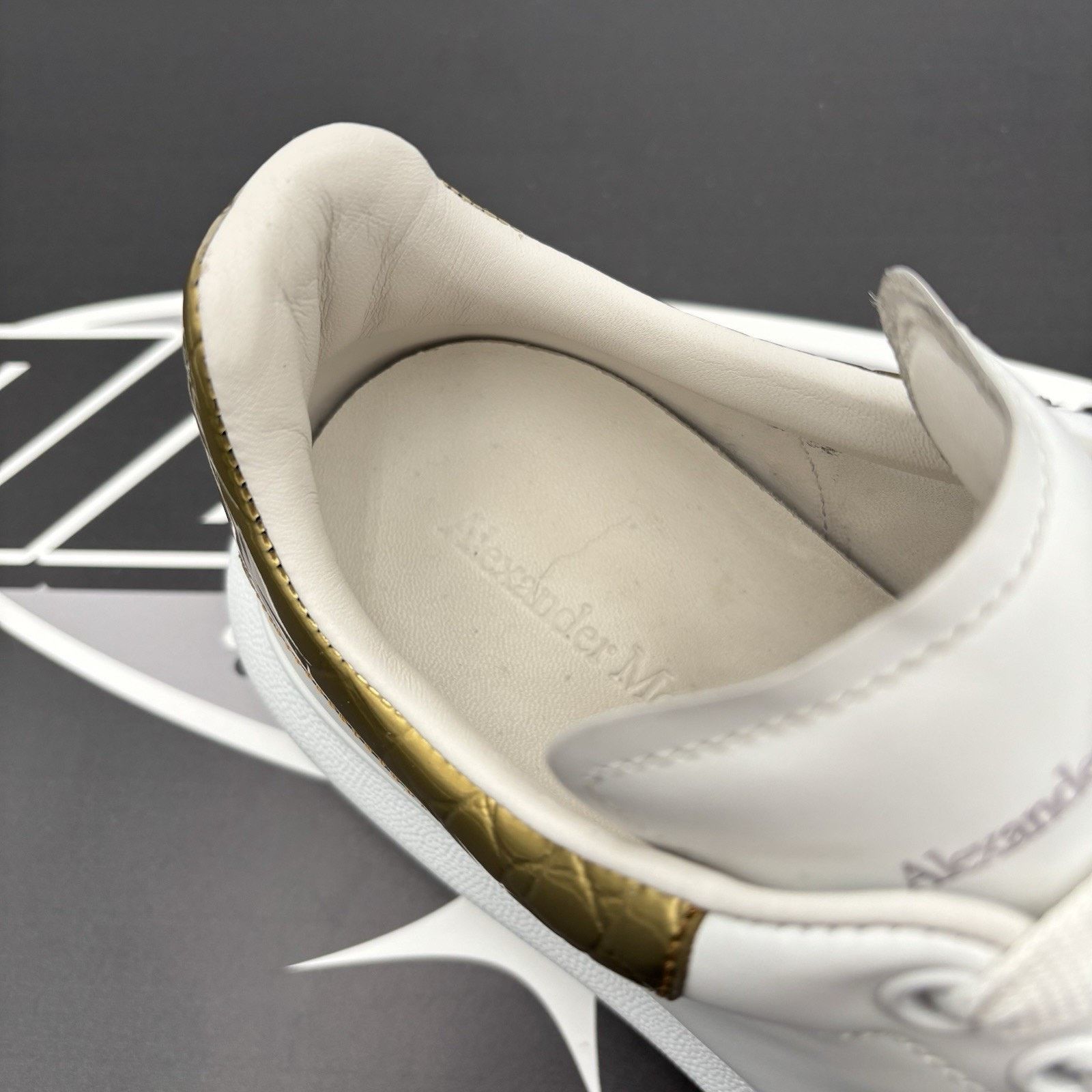 Alexander McQueen Alexander McQueen Oversized ' Gold Crocodile ' | GREAT COND! Size US 8.5 / EU 41-42 - 7 Thumbnail