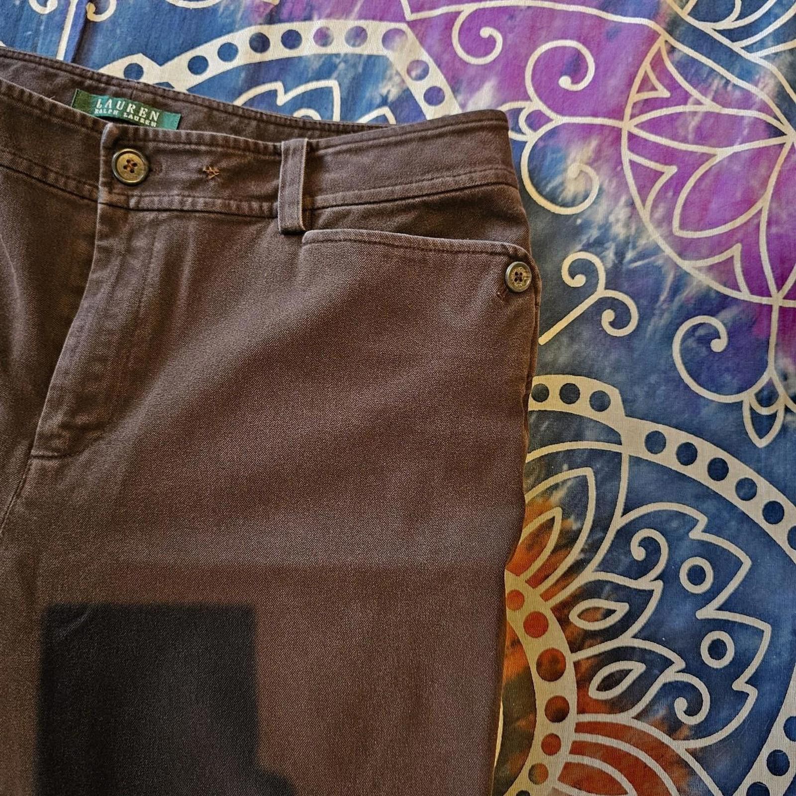 Lauren Ralph Lauren Ralph Lauren Women's Brown Trousers Size 30" / US 8 / IT 44 - 6 Thumbnail