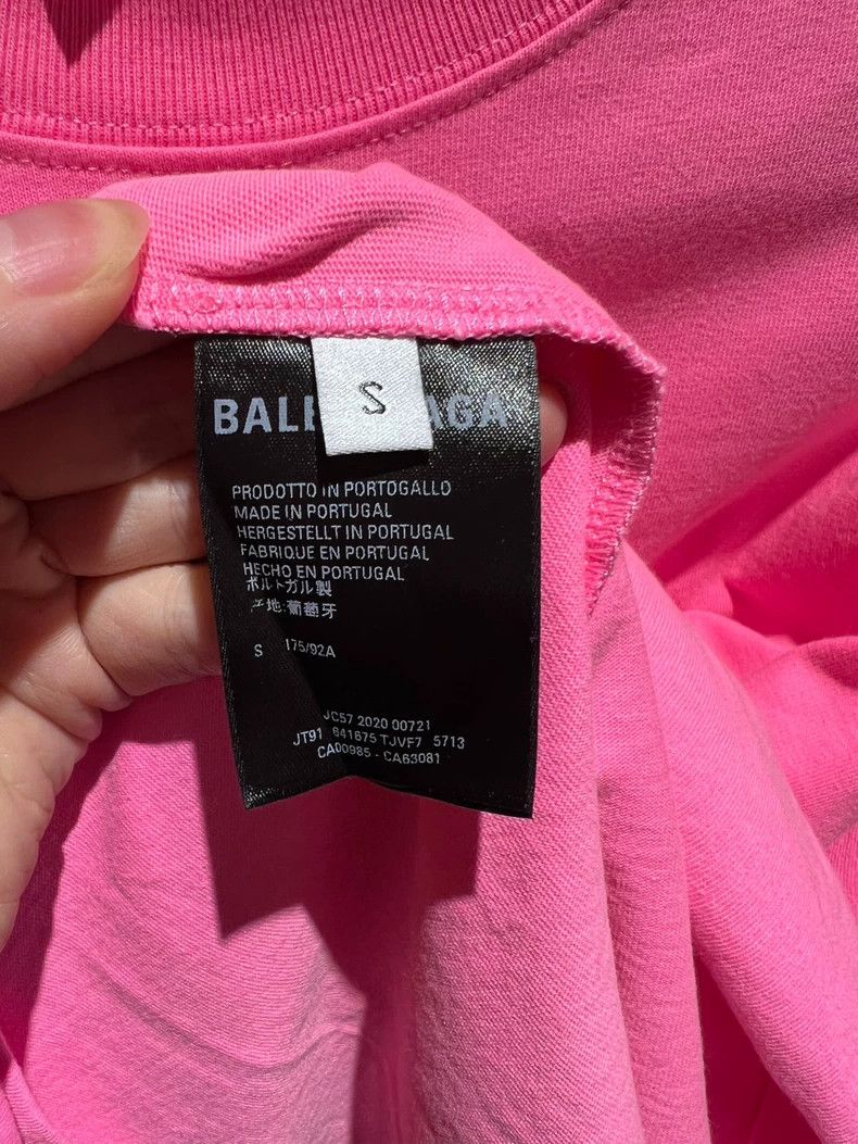Balenciaga Balenciaga Fluorescent Pink Coke Short Sleeve New Size S Size US S / EU 44-46 / 1 - 4 Thumbnail