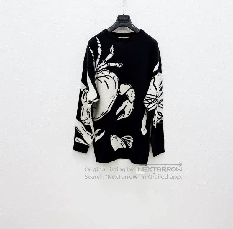 Jil Sander Jil Sander size 46 Wool Jacquard Sweater Size S / US 4 / IT 40 - 1 Thumbnail