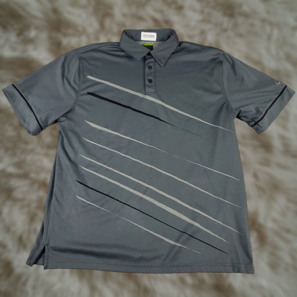 Vintage Greg Norman Polo Shirt Mens L Gray Solid Short Sleeve Polo Shirt Mens L Gray Casual Classic Sports Men’s Polo Size US L / EU 52-54 / 3 - 1 Thumbnail