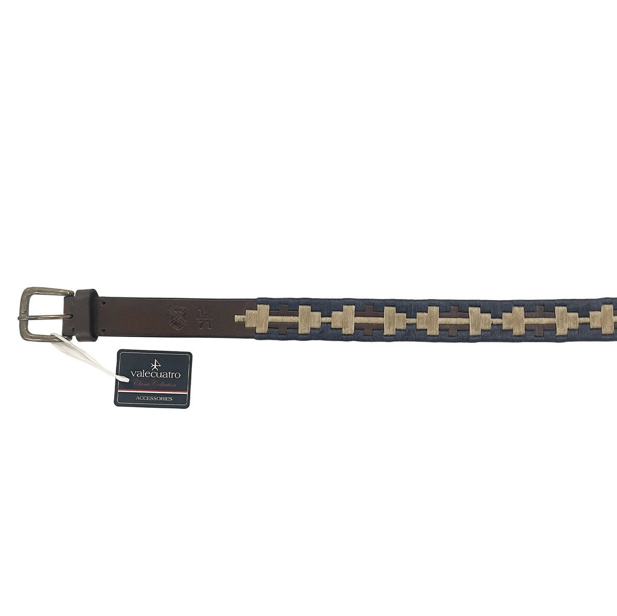 Vintage Valecuatro Embroidered Leather Belt Size 34 - 9 Thumbnail