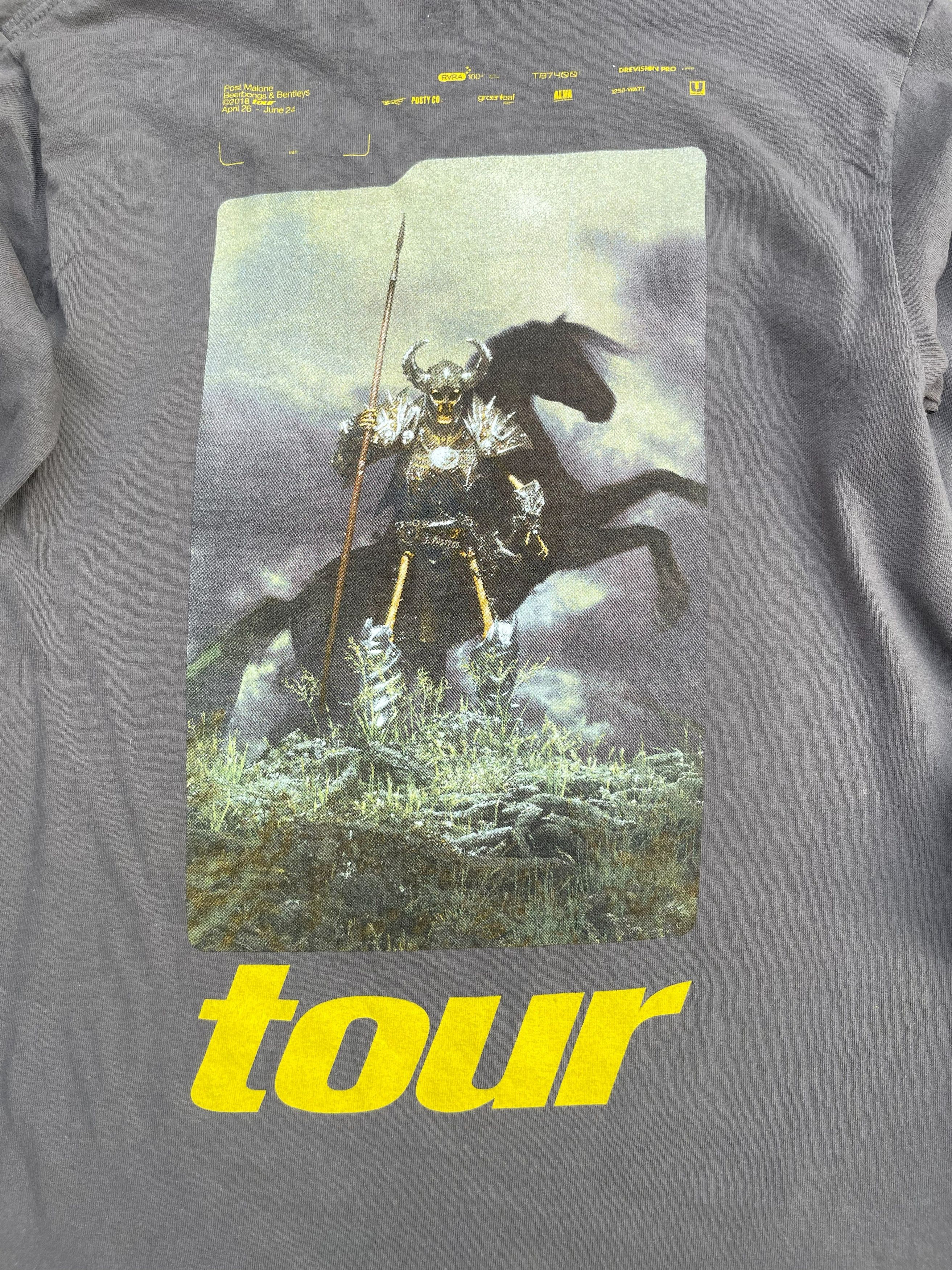 Rap Tees Post Malone 2018 Tour Tshirt Size US S / EU 44-46 / 1 - 6 Thumbnail