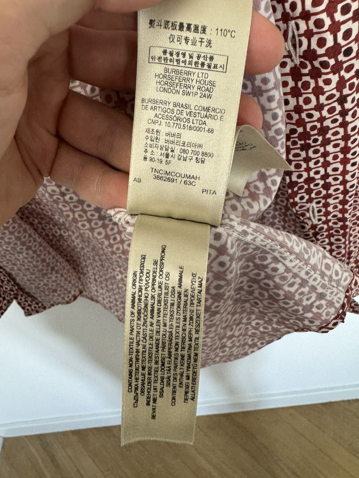 Burberry Burberry London Casual Button Up Shirt High Quality Print Size US L / EU 52-54 / 3 - 9 Thumbnail