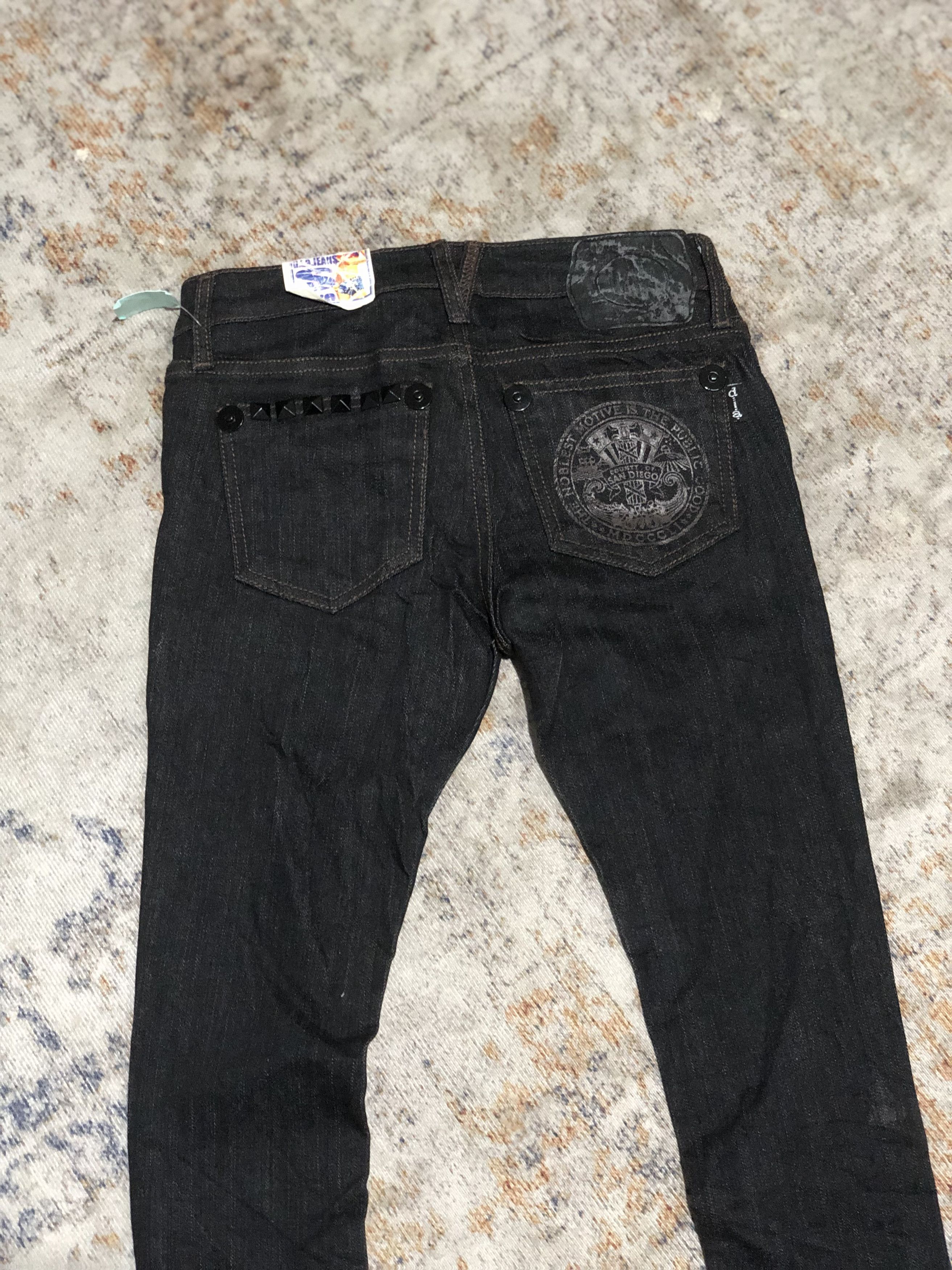 If Six Was Nine d.i.a gyaru japanese denim jeans pants Size 25" / US 0 / IT 36 - 13 Thumbnail