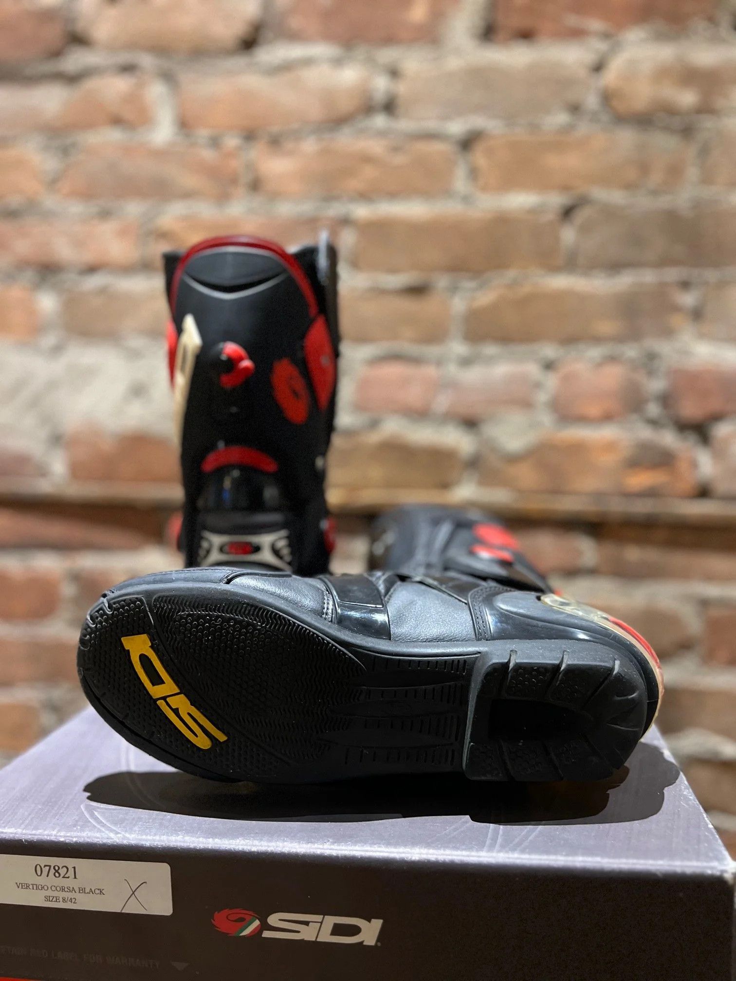 Sidi Sidi Vertigo Corsa Racing Boot – Black/Red Accents Size US 9 / EU 42 - 6 Thumbnail