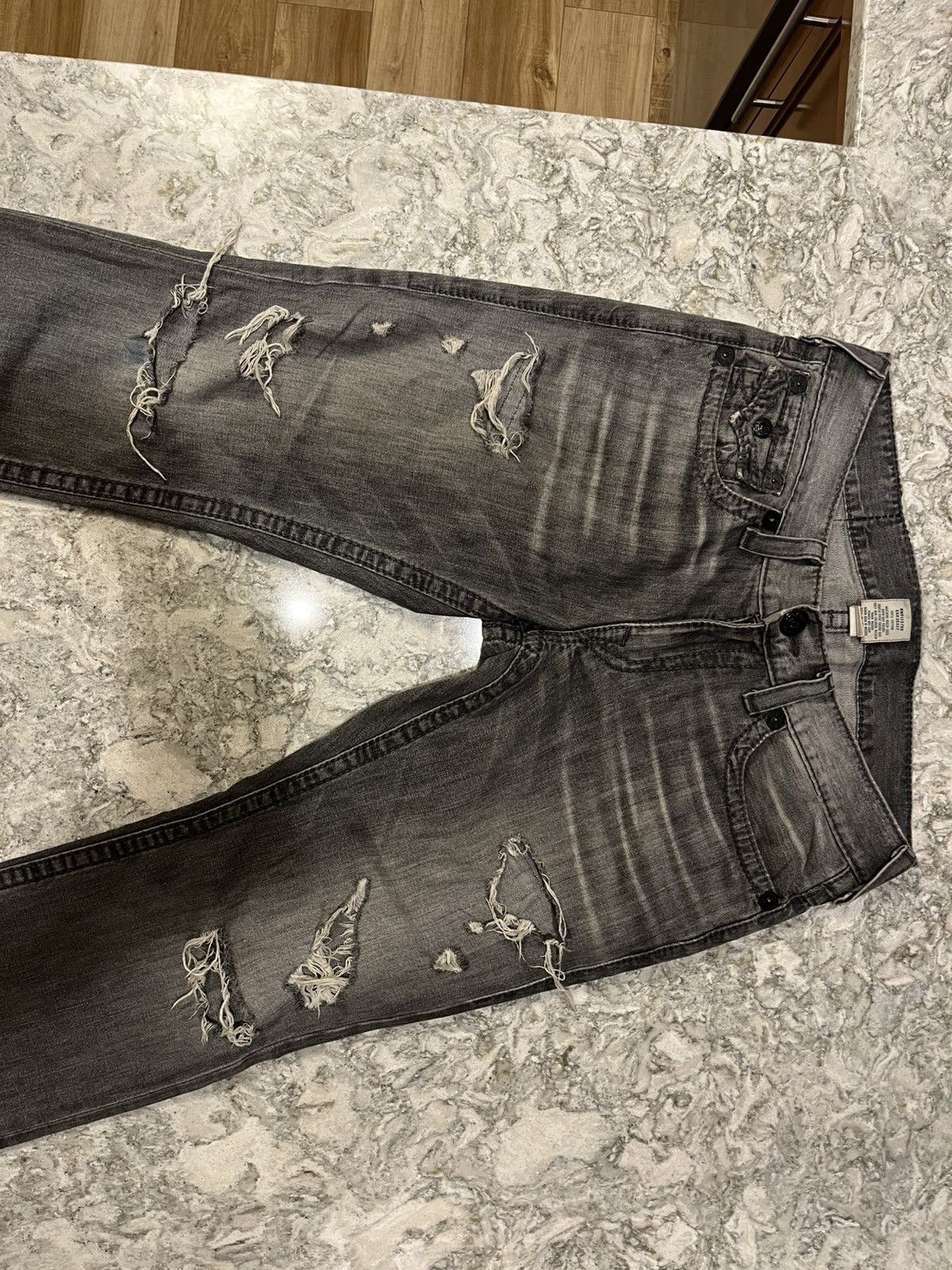 True Religion True Religion Grey Ricky Big T Jeans Size US 34 / EU 50 - 2 Thumbnail