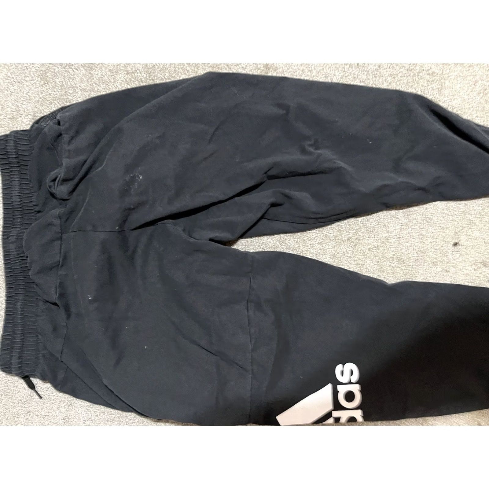 Adidas Adidas Jogger Sweatpants Men M Drawstring Pockets Logo Black Logo Modern Active Sports Size US 31 - 4 Thumbnail