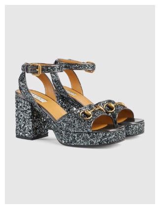 Gucci o1s1wg110325 Women's Horsebit Platform Sandals Size US 10 / IT 40 - 2 Thumbnail