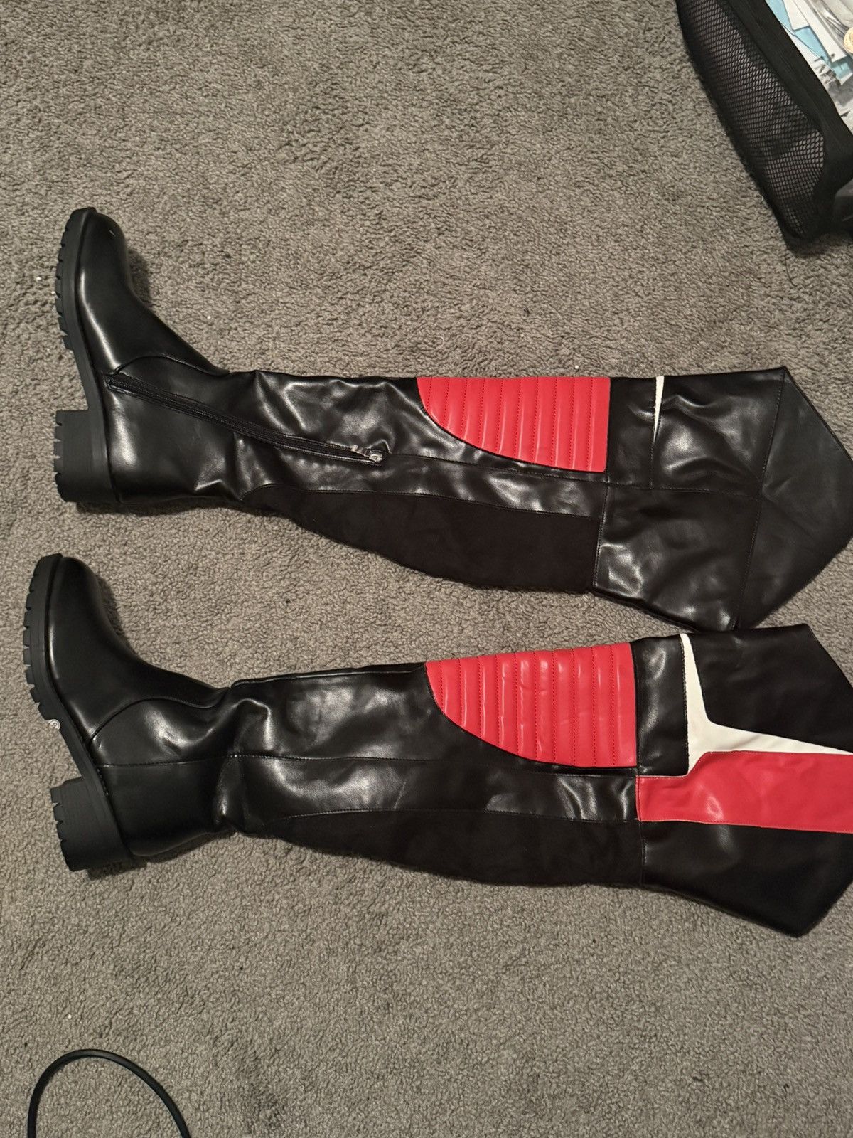 Other Liliana Norris-1 Black and red knee high boots Size US 9 / IT 39 - 1 Thumbnail