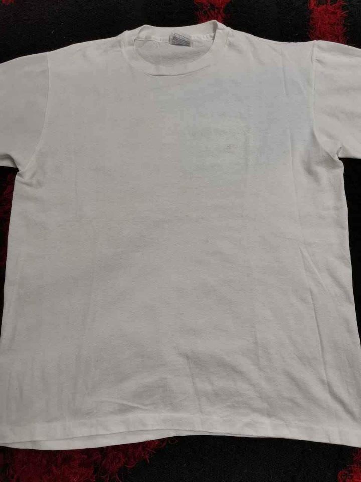 Hanes VINTAGE 80S WHITE PLAIN HANES TAG Size US L / EU 52-54 / 3 - 1 Thumbnail