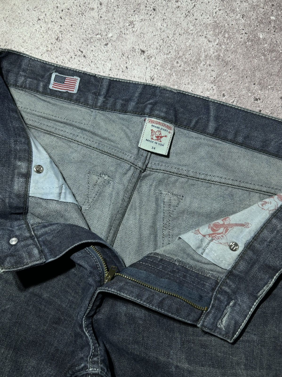 True Religion × Vintage True Religion Vintage Streetwear y2k Denim rap Jeans Size US 34 / EU 50 - 10 Thumbnail