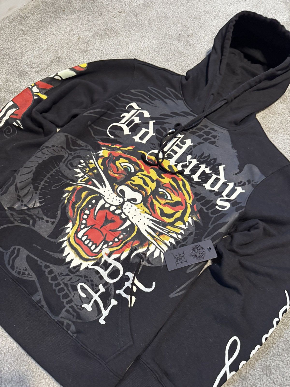 Ed Hardy Mens Hoodie Ed Hardy Black Size US S / EU 44-46 / 1 - 7 Thumbnail