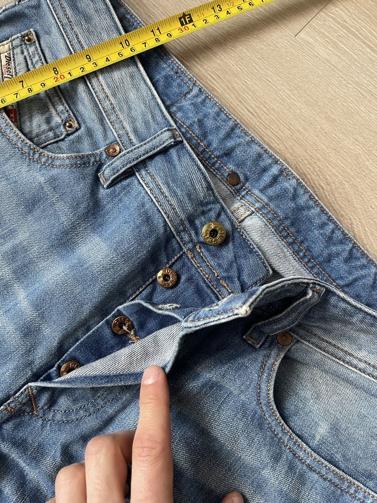 Diesel × Vintage Vintage Diesel Blue Jeans Distressed Denim Size US 32 / EU 48 - 18 Thumbnail