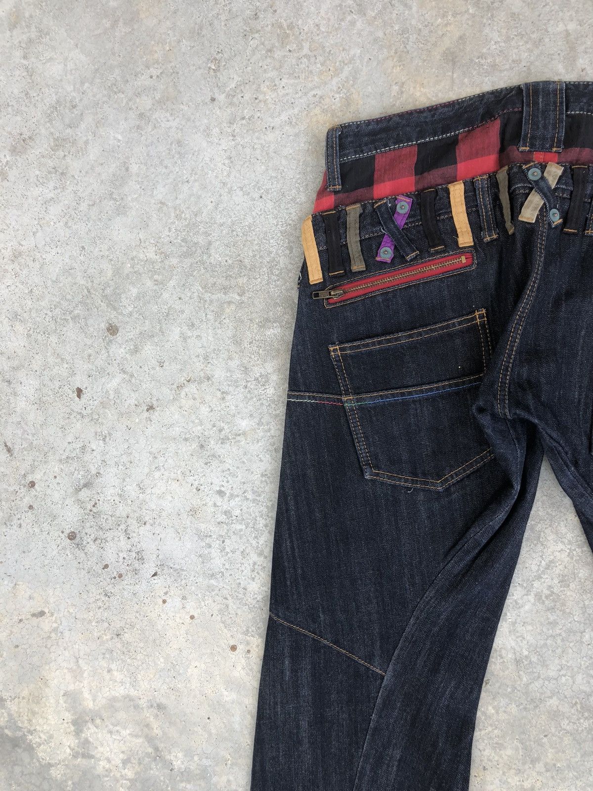Japanese Brand Japanese Theoria Double Waist Distressed Jeans Size US 32 / EU 48 - 9 Thumbnail