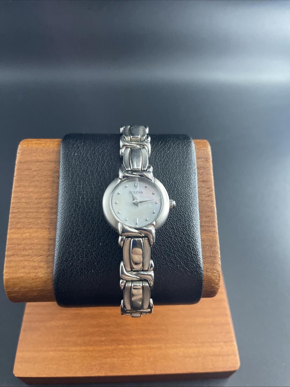 Bulova Bulova A5 Women’s Silver Tone Wristwatch With MOP Dial Size ONE SIZE - 2 Thumbnail