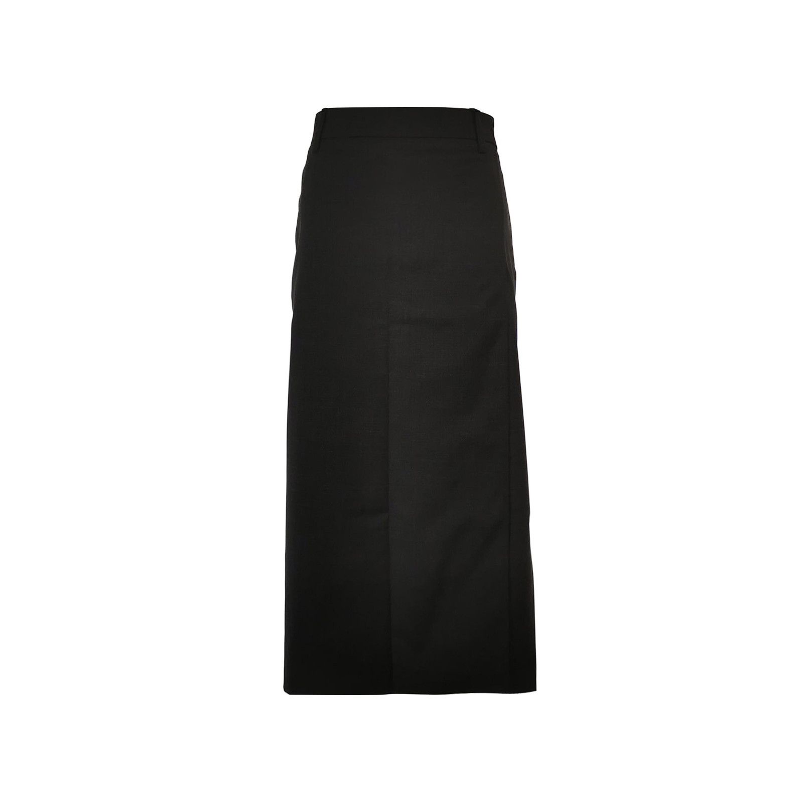 Prada Prada Black Wool Midi Skirt in XXS Size 0089 Size 22" - 1 Thumbnail