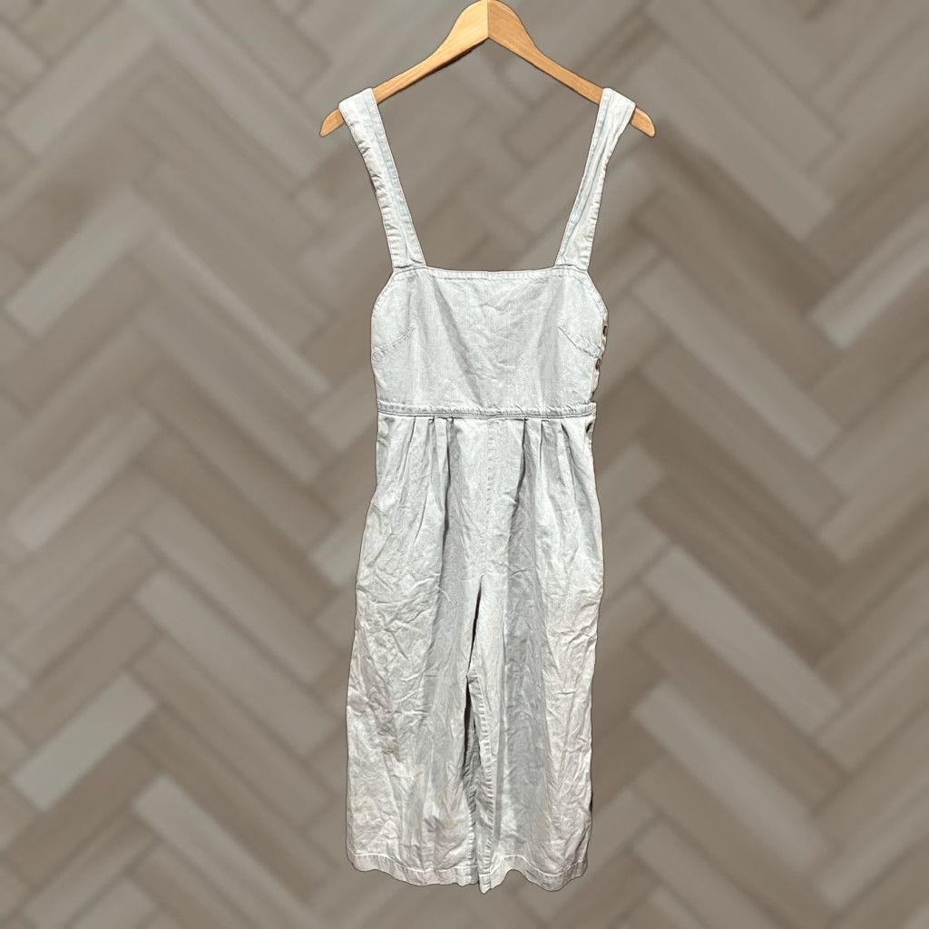 Free People Free People Jumpsuit Denim Sleeveless Blue Womens 0 Size Regular One-Piece 25in Inseam Size 25" / US 0 / IT 36 - 1 Thumbnail