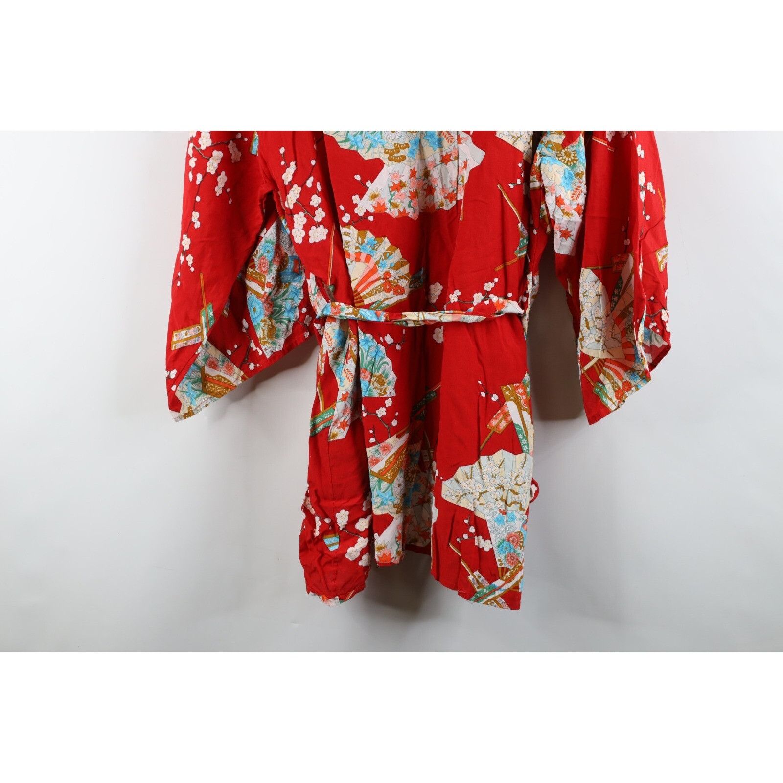 Vintage Vintage 90s Streetwear Rayon Japan Belted Kimono Robe Size L / US 10 / IT 46 - 15 Thumbnail