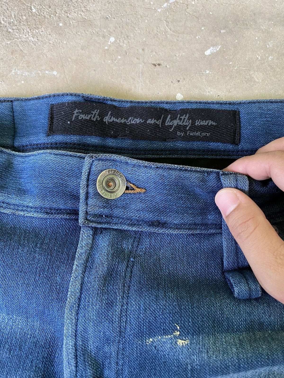 Japanese Brand FieldCore Multi Pocket 3D Workwear Denim Pants Size US 32 / EU 48 - 6 Thumbnail