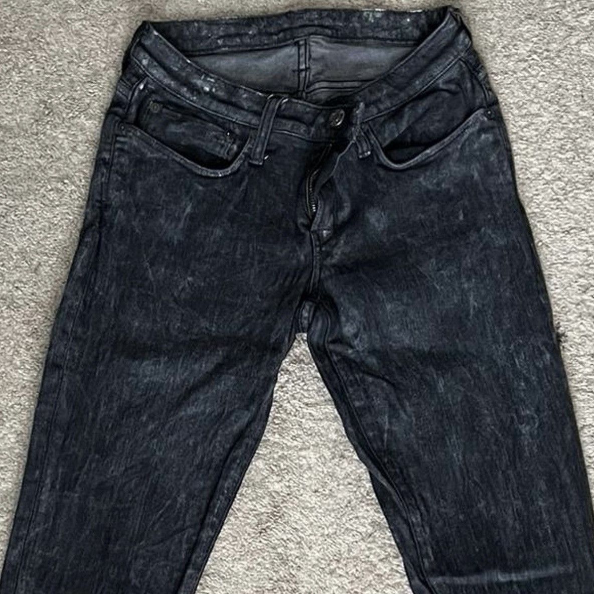 Helmut Lang Helmut lang acid wash skinny jeans Size 26" / US 2 / IT 38 - 2 Thumbnail
