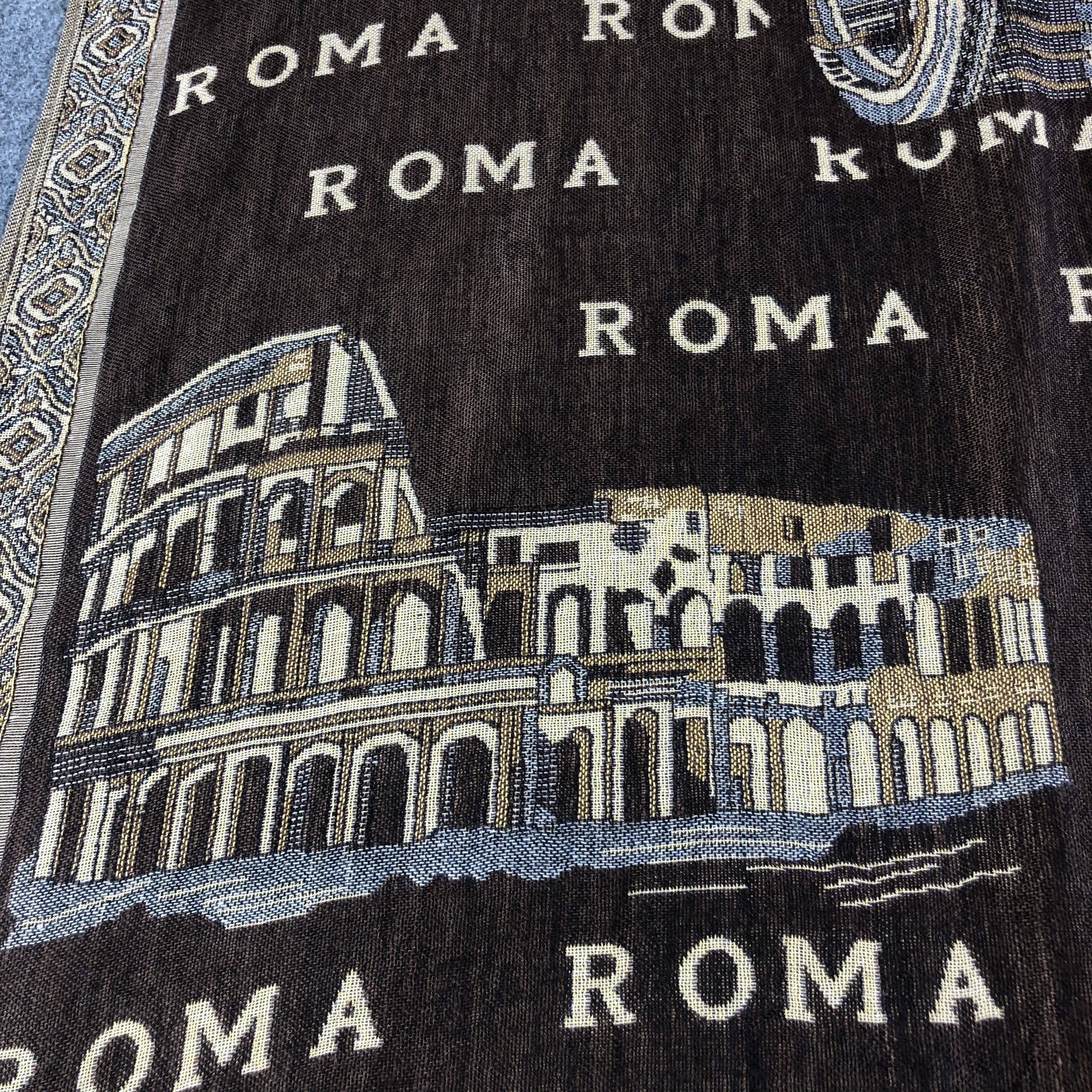 Vintage Roma Italia Shawl/Scarf/Muffler/Poncho/Wrap V1154 Size ONE SIZE - 4 Thumbnail