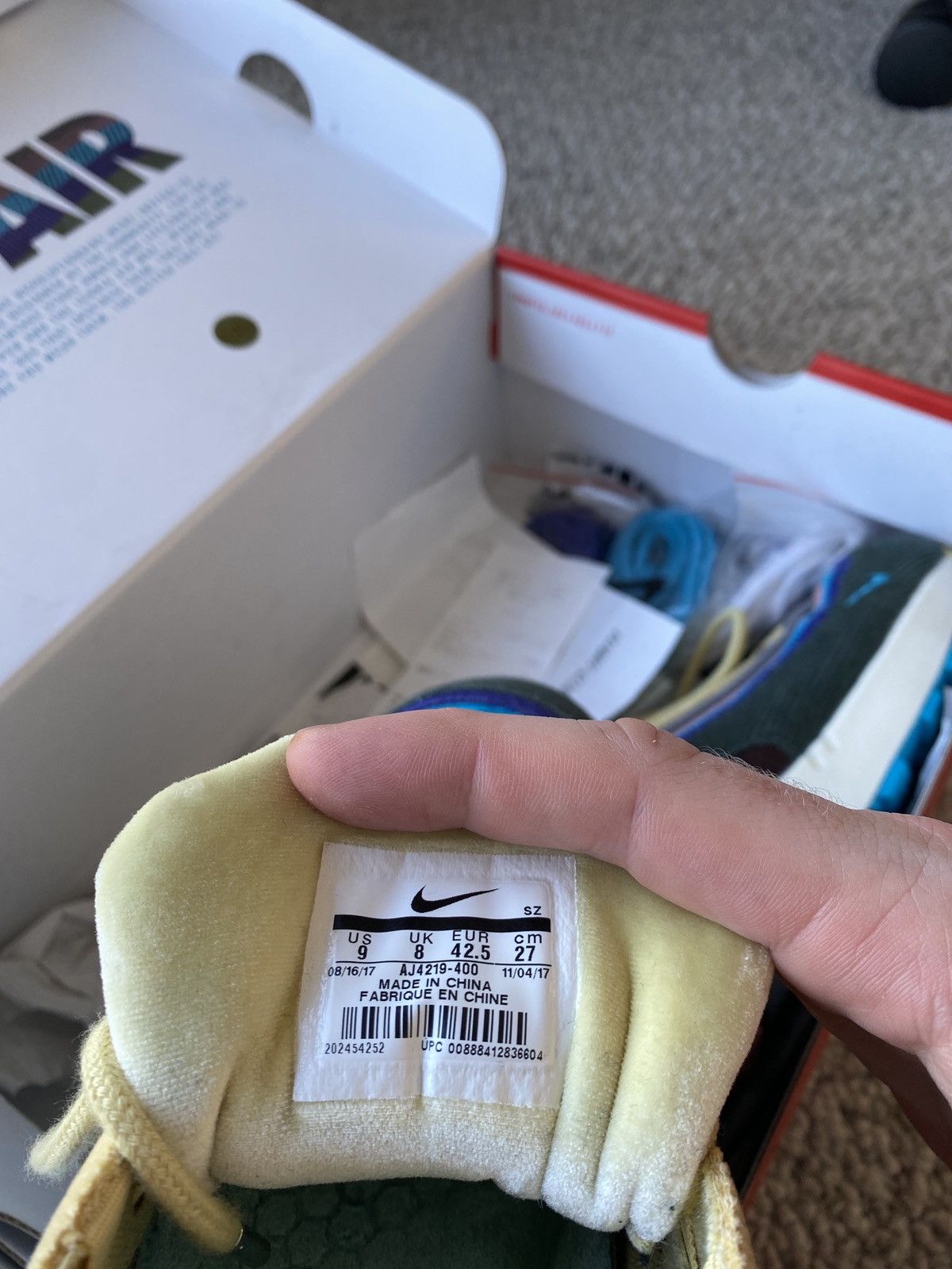 Nike Sean Wotherspoon 97/1 OG Size US 9 / EU 42 - 6 Thumbnail