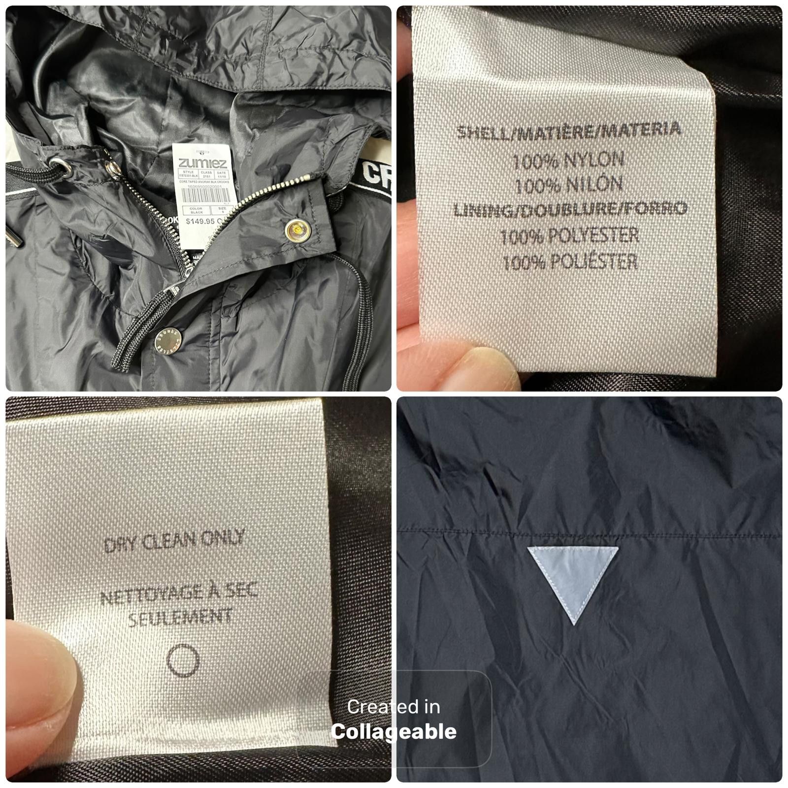 Crooks & Castles NWT Crooks & Castles Hooded Windbreaker Jacket Black Men S Size US S / EU 44-46 / 1 - 8 Thumbnail