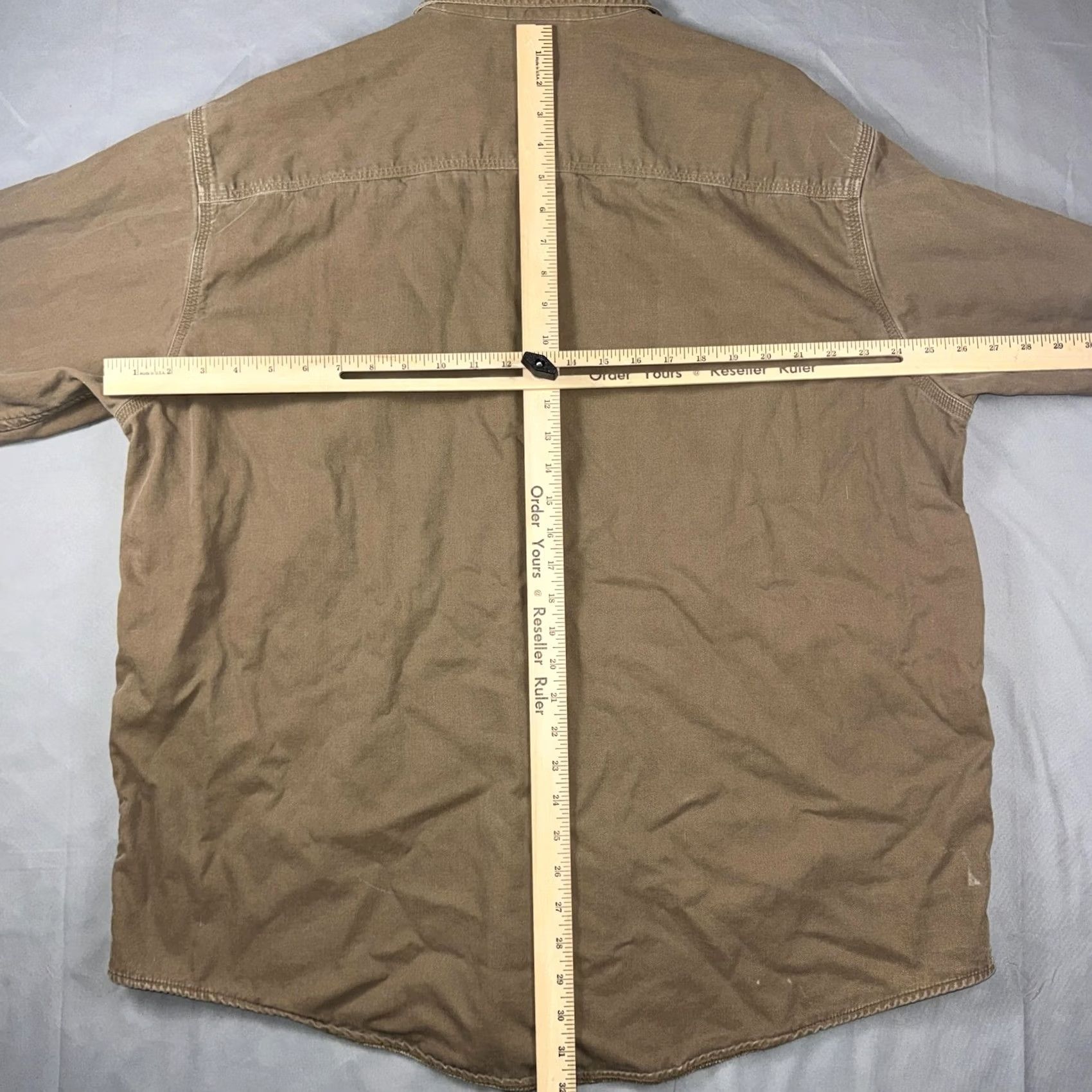 Vintage L.L. Bean Shirt Jacket Brown XL Regular Fit Button-Up Twill Lined Pockets Men’s Casual Fall Vintage: No Size US XL / EU 56 / 4 - 6 Thumbnail