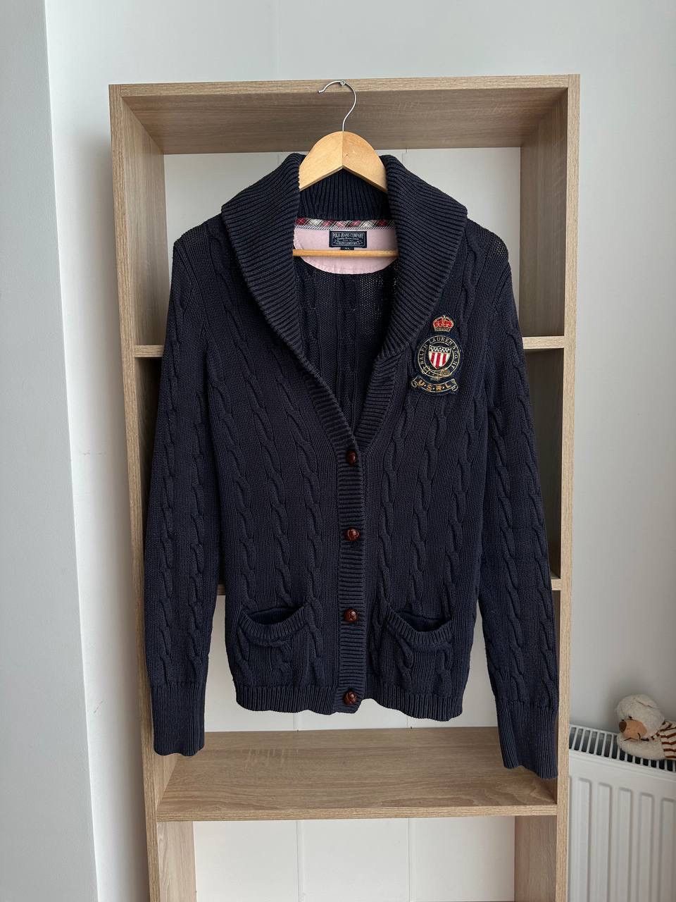Polo Ralph Lauren × Vintage Vintage Polo Ralph Lauren Cardigan Knit Blue PRL Sweater Size US XL / EU 56 / 4 - 5 Thumbnail