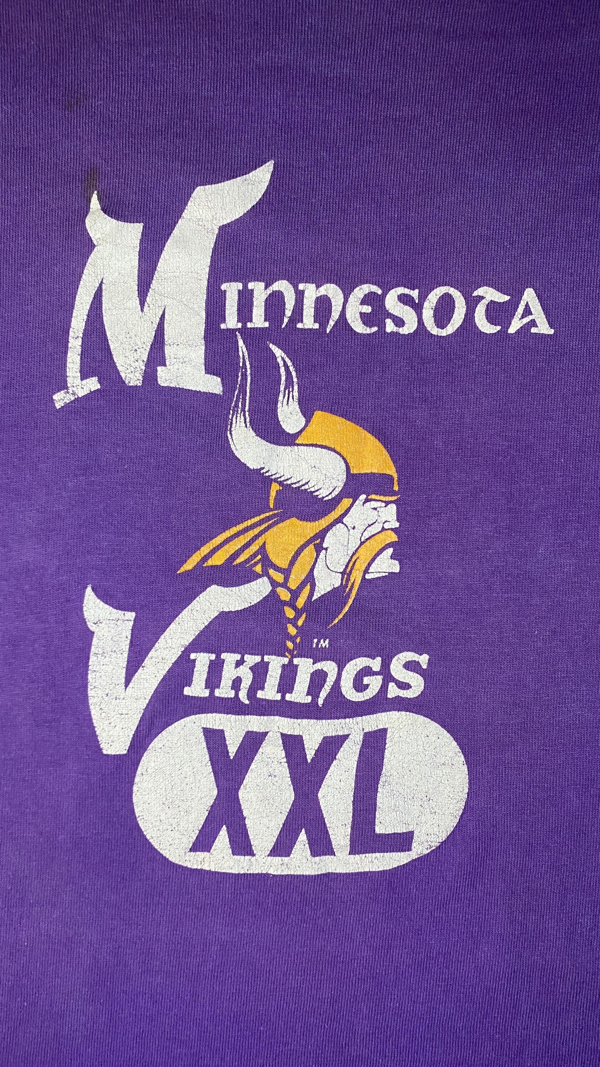 Vintage 90s Minnesota Vikings Champion XXL Spellout NFL Vintage Tee Size US XL / EU 56 / 4 - 2 Thumbnail
