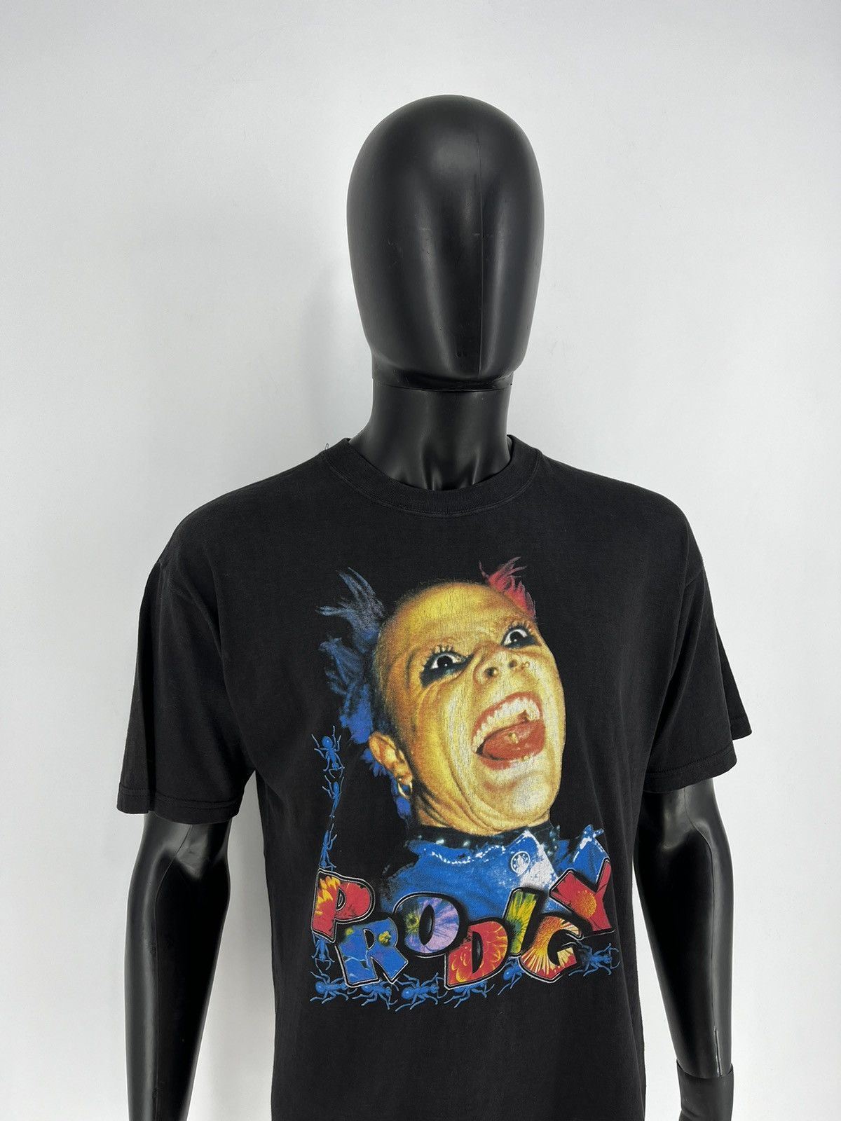 Band Tees RARE!! Vintage 90s Prodigy The Fat of the Land Keith Flint Size US M / EU 48-50 / 2 - 3 Thumbnail