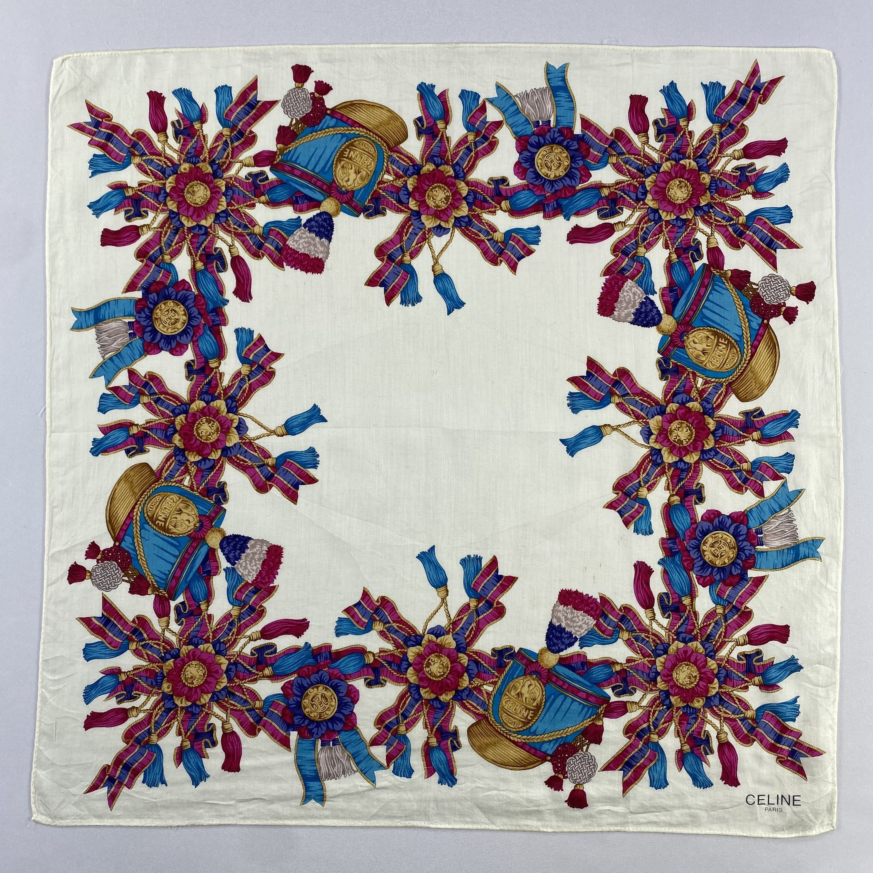 Celine × Vintage Celine Neckerchief / Bandana / Handkerchief-P849 Size ONE SIZE - 1 Thumbnail