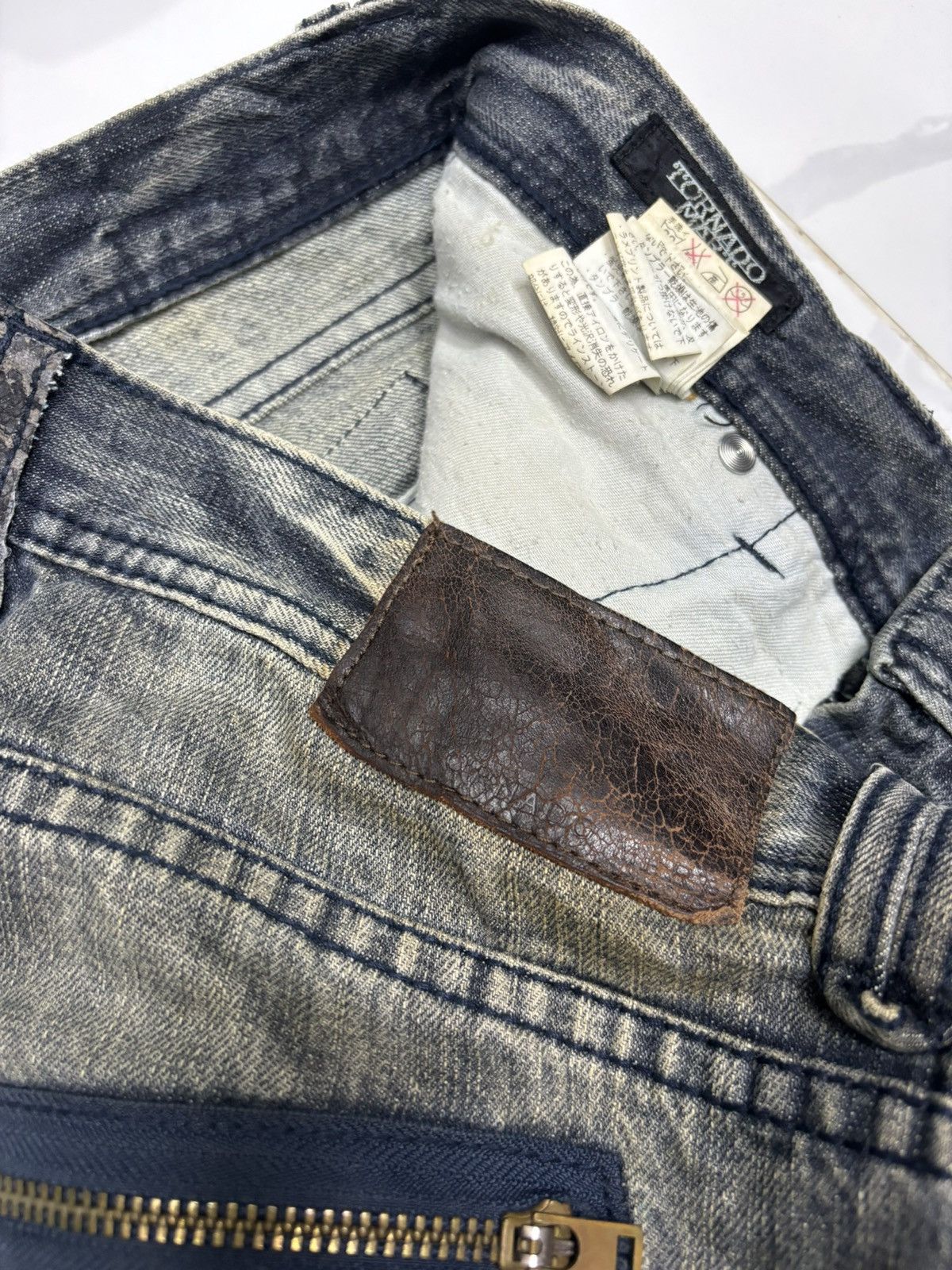 If Six Was Nine 🔥TORNADO MART DRAGONFLY EMBROIDERY FLARED JEANS Size US 32 / EU 48 - 11 Thumbnail