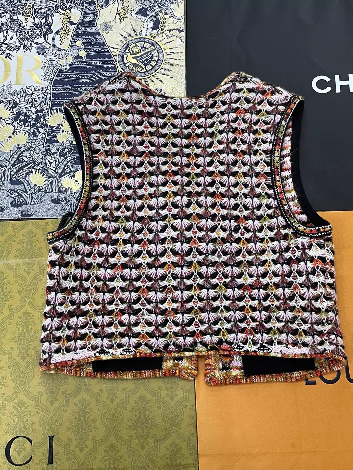 Chanel Chanel Brown Cable Knit Vest 36 Size XS / US 0-2 / IT 36-38 - 3 Thumbnail