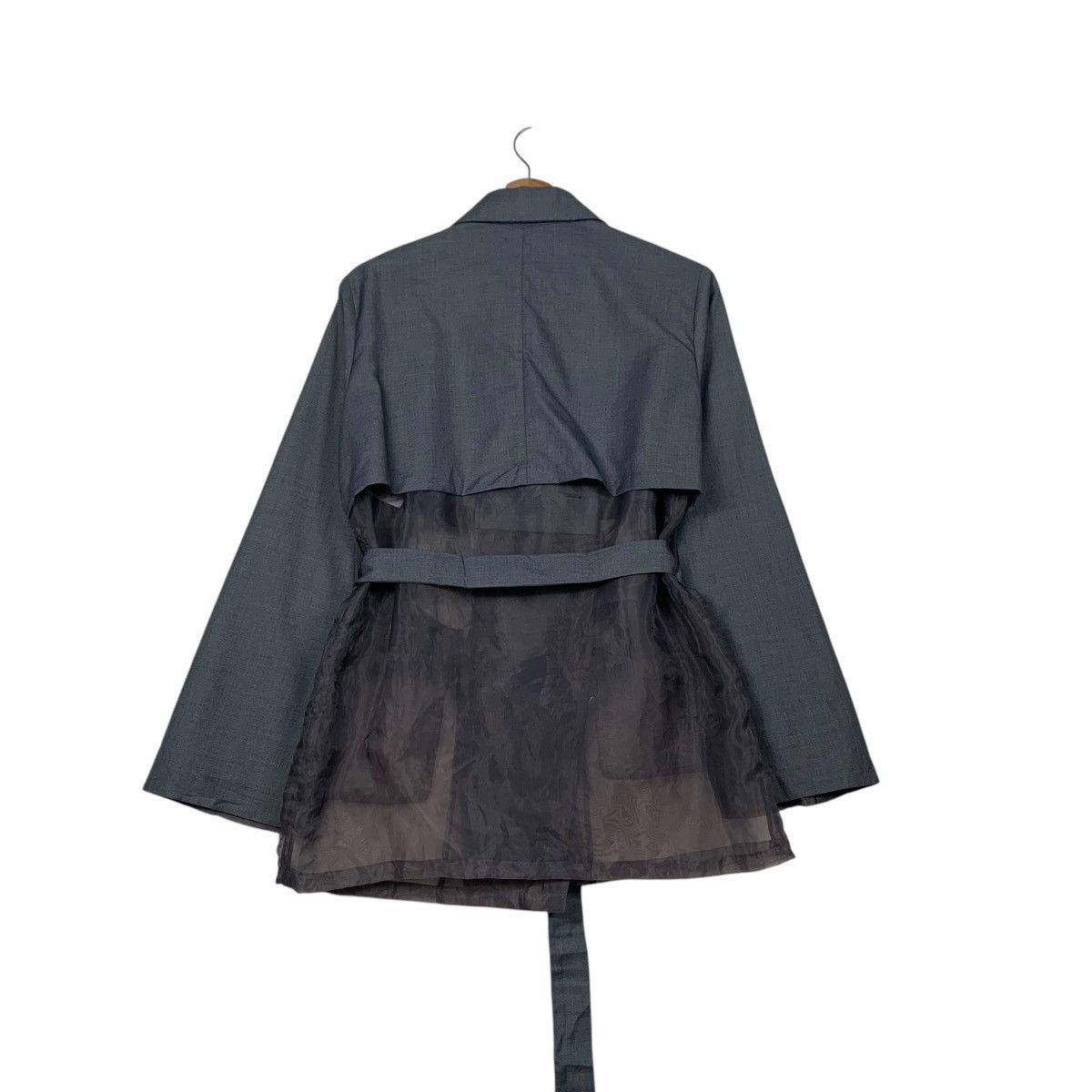HARE HARE Double Breast Belted Coat Hybrid Design #2256-C100 Size ONE SIZE - 7 Thumbnail