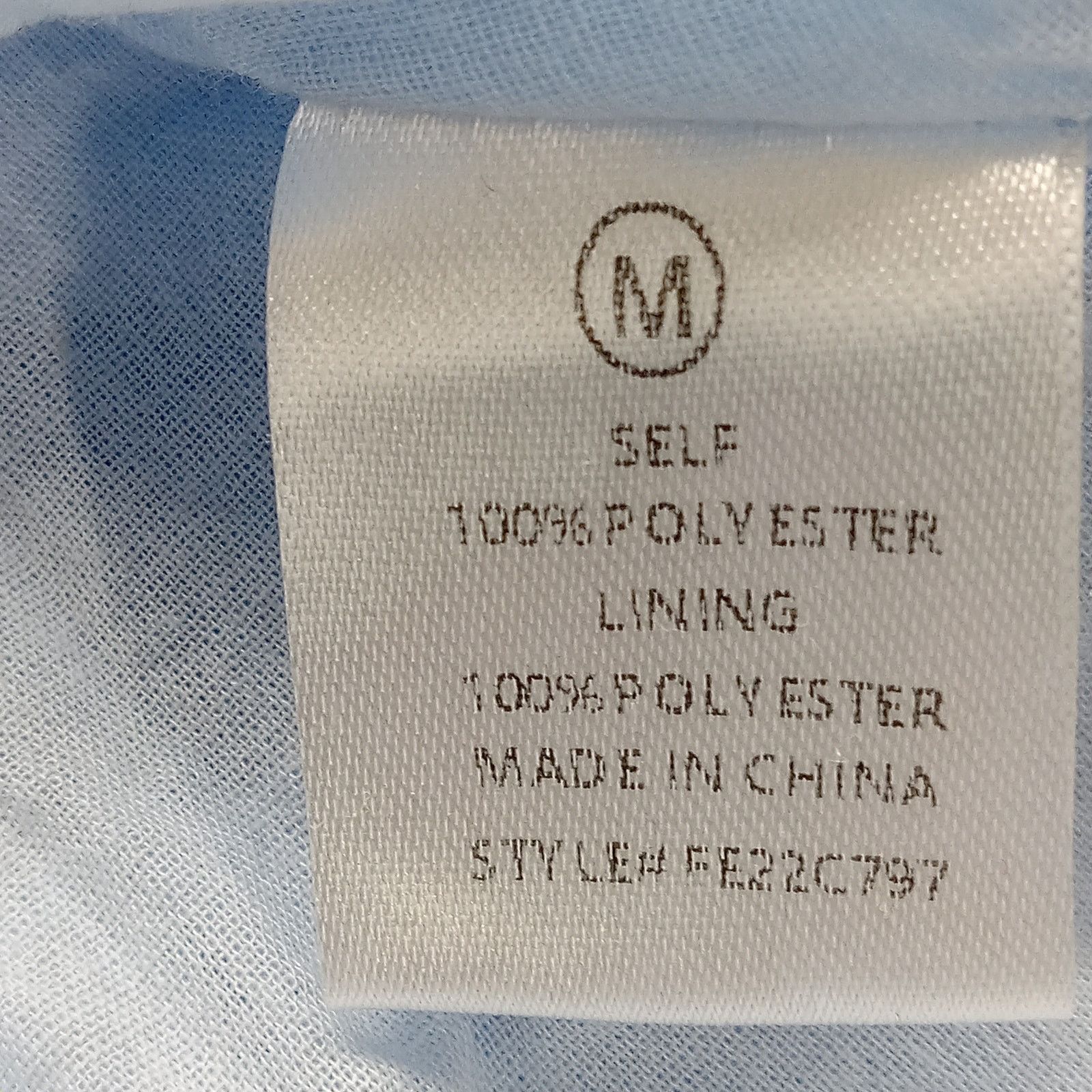 & Other Stories HyFVE Dress M Women's Blue Lined Tiered Ruffle Crinkle Size M / US 6-8 / IT 42-44 - 6 Thumbnail