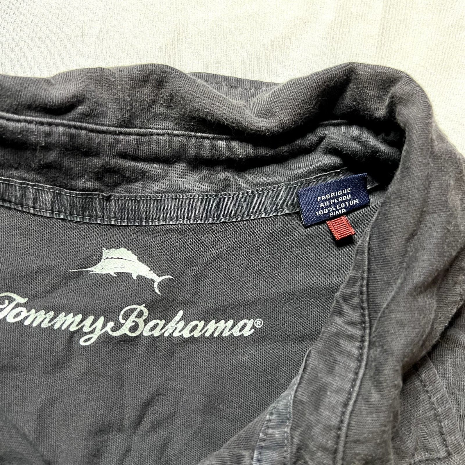 Tommy Bahama Tommy Bahama Men’s Black Polo Shirt, Pima Cotton, Size L Size US L / EU 52-54 / 3 - 5 Thumbnail