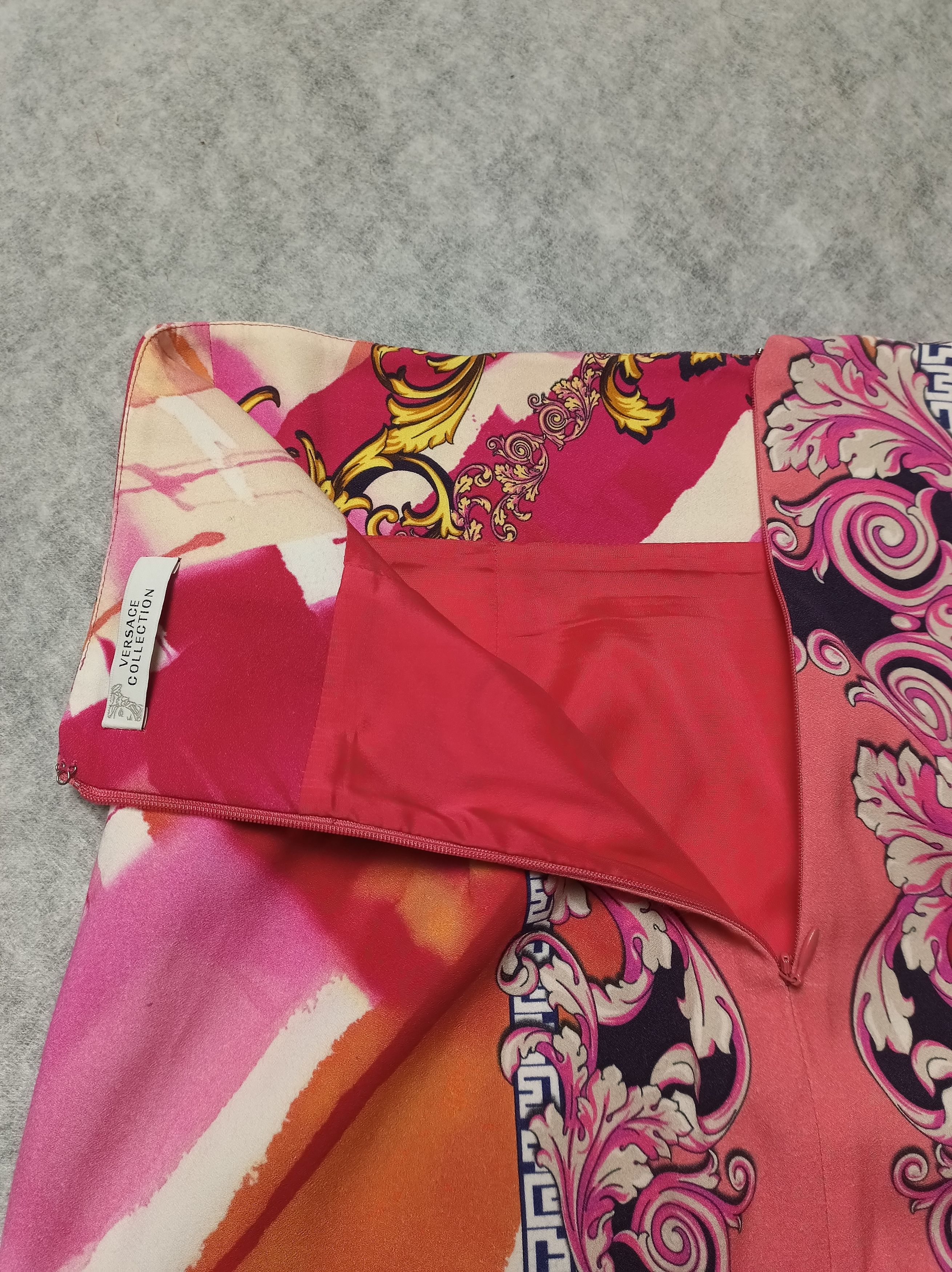 Versace Versace Collection Baroco Print Midi Skirt IT 42 Size 28" / US 6 / IT 42 - 8 Thumbnail