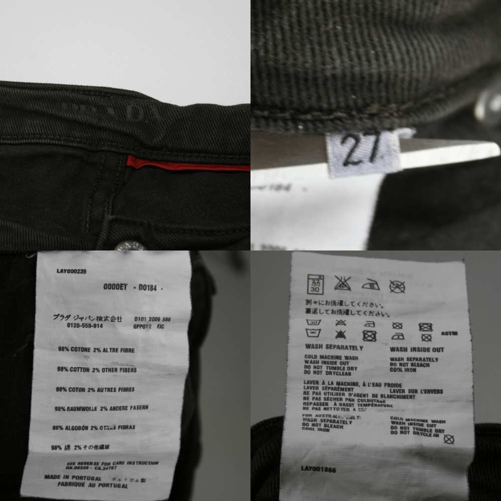 Prada 2006 Cropped Zippers Jeans Vintage Size 27" / US 4 / IT 40 - 7 Thumbnail