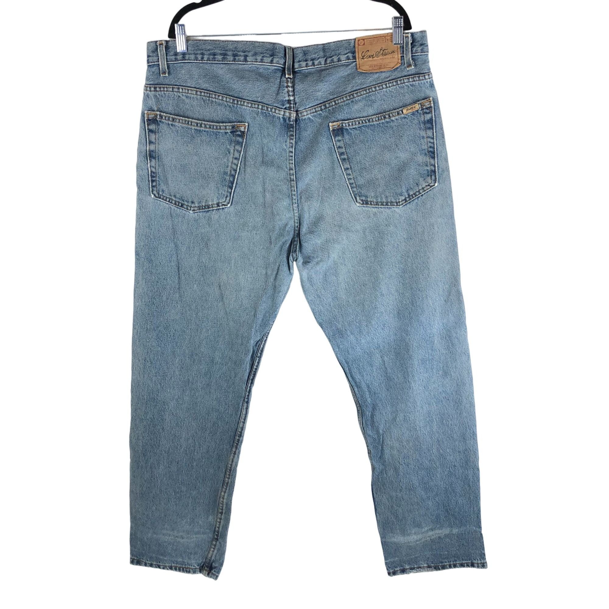 Levi's Levi Strauss Signature Mens Jeans Regular Fit Medium Wash 10 Size US 42 / EU 58 - 2 Thumbnail